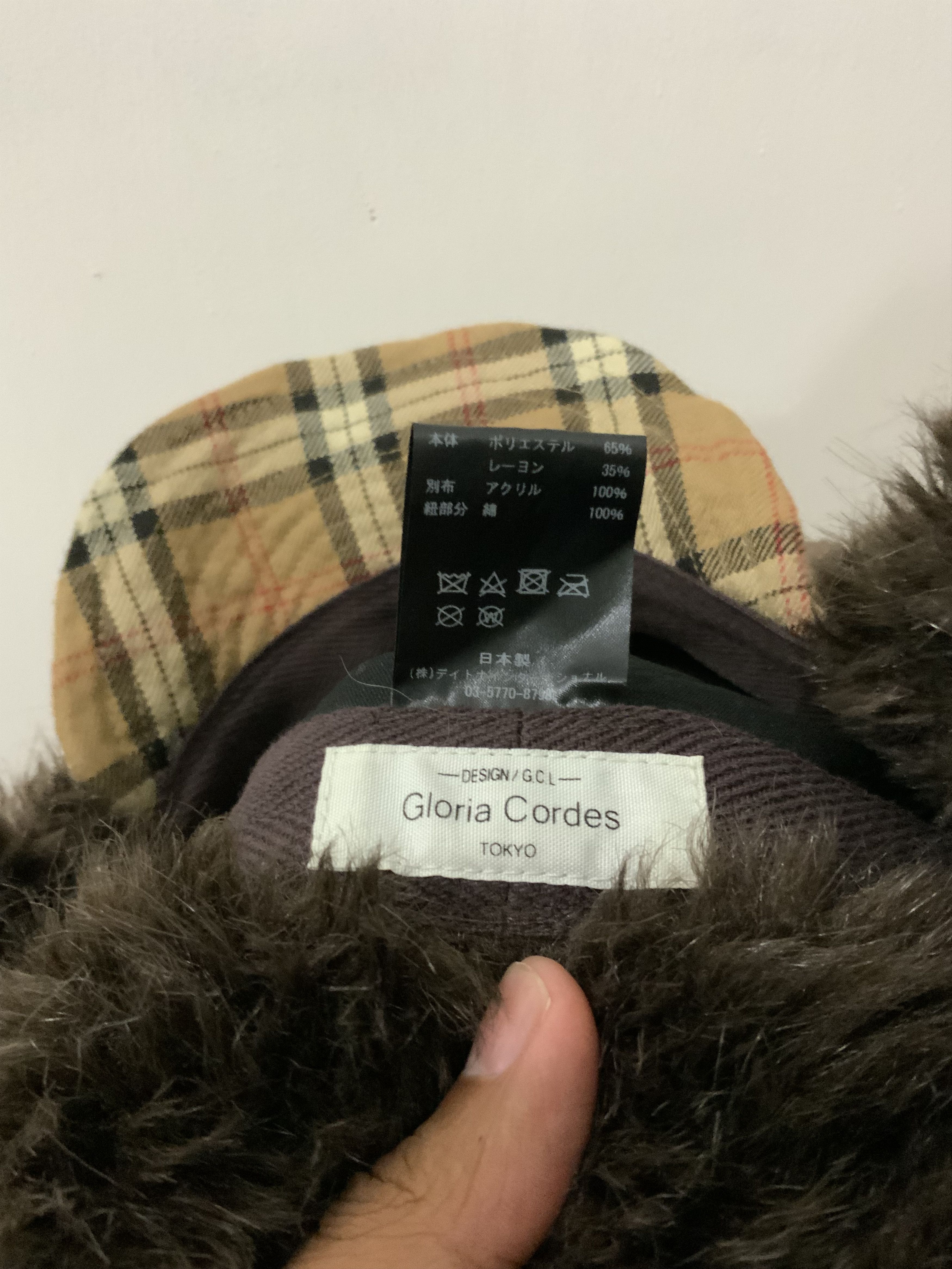 Japanese Brand Gloria Cordes Tokyo Fur inspired by Burberry Trooper Hat Size ONE SIZE - 16 Thumbnail