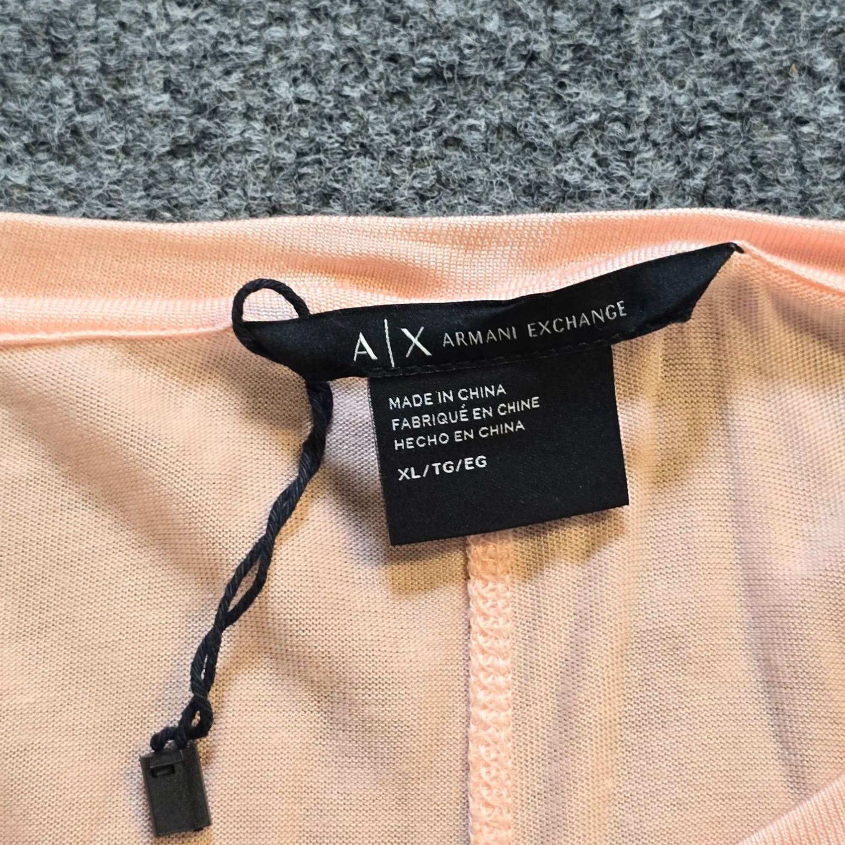 Armani Exchange Armani Exchange Top Womens XL Pink Long Sleeve Stretch Casual Regular Fit T-Shirt Capble Basic` Size XL / US 12-14 / IT 48-50 - 3 Thumbnail