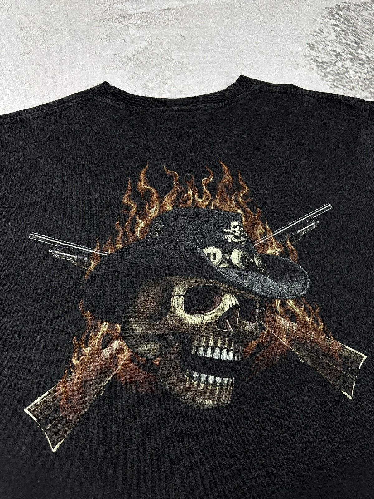 Other WILD Vintage Biker Skeleton Rock T Shirt Flame Size US L / EU 52-54 / 3 - 4 Thumbnail