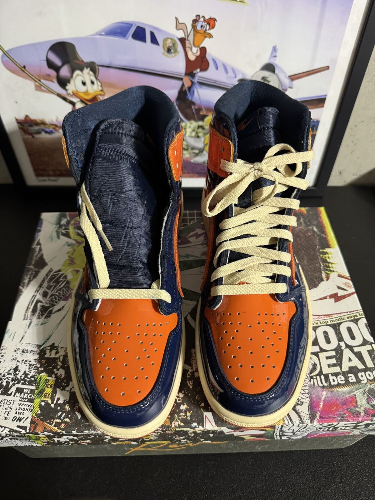 Other Air KIY Reves Sport ‘85 High - Patent Leather Sport Orange Size US 9.5 / EU 42-43 - 5 Thumbnail