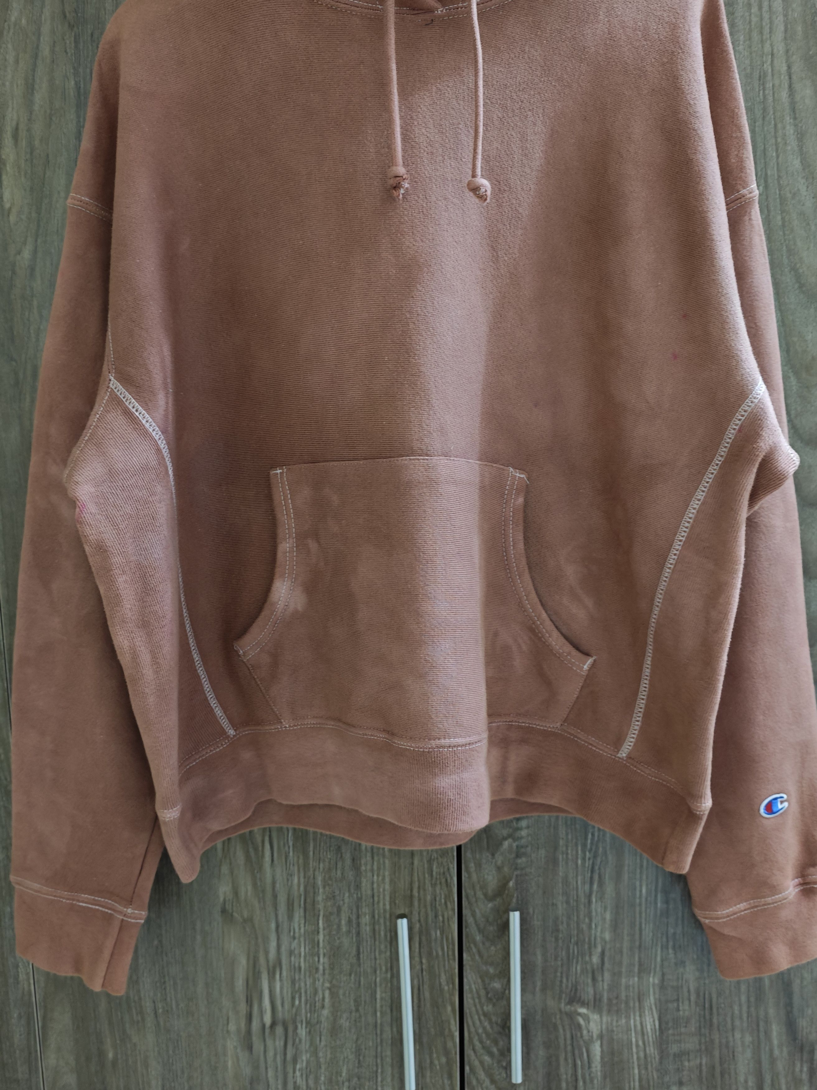 Champion Vintage Y2K Champion Reverse Weave Hoodie Sun Faded -XL Size US XL / EU 56 / 4 - 2 Thumbnail