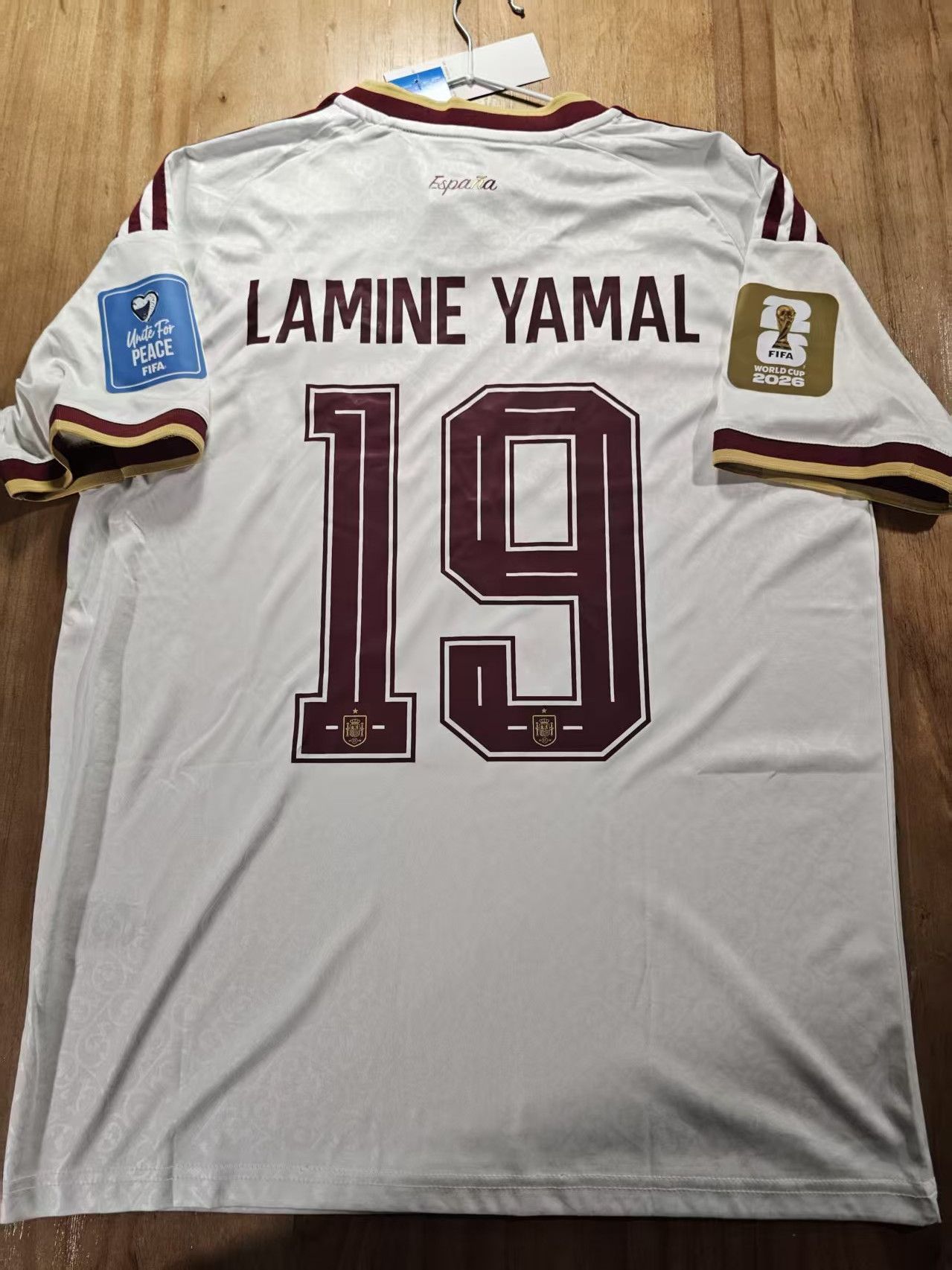 Other 2026 World Cup Spain #19 Lamine Yamal Jersey Away Size US M / EU 48-50 / 2 - 2 Thumbnail