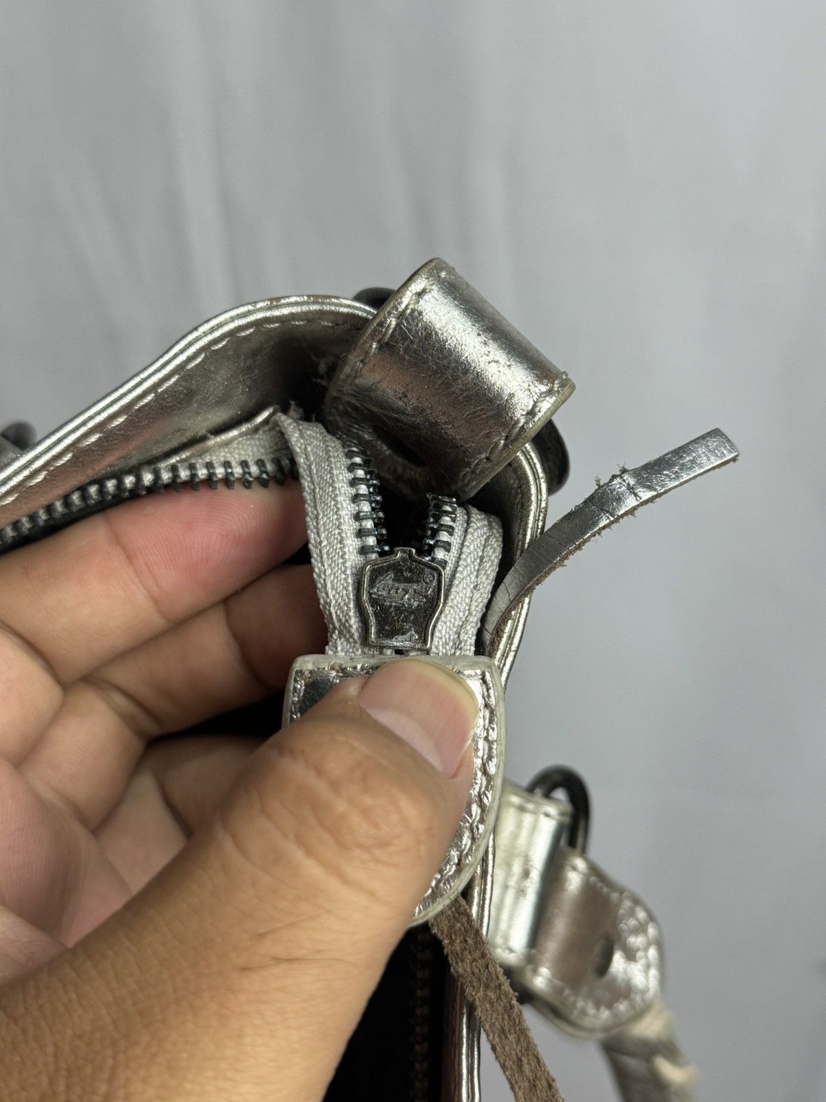 Vintage Leather Silver Bags City Size ONE SIZE - 13 Thumbnail