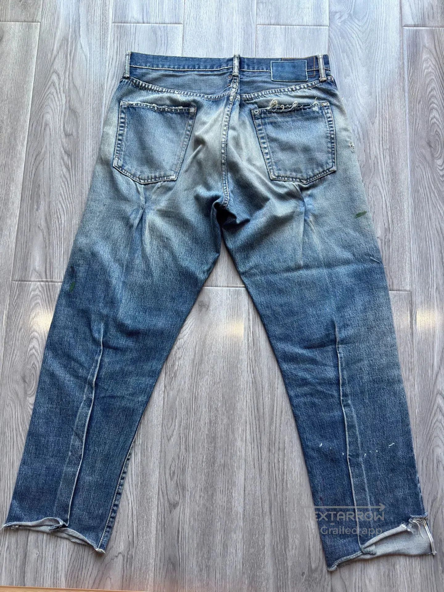 Visvim visvim 19ss Distressed Blue Jeans. Size US 36 / EU 52 - 2 Thumbnail