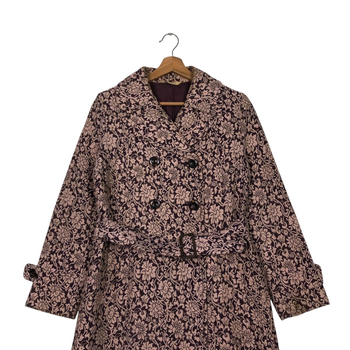 Hysteric Glamour 🔥VINTAGE LONG JACKET HYSTERIC GLAMOUR DOUBLE COLLAR FLORAL Size M / US 6-8 / IT 42-44 - 6 Thumbnail