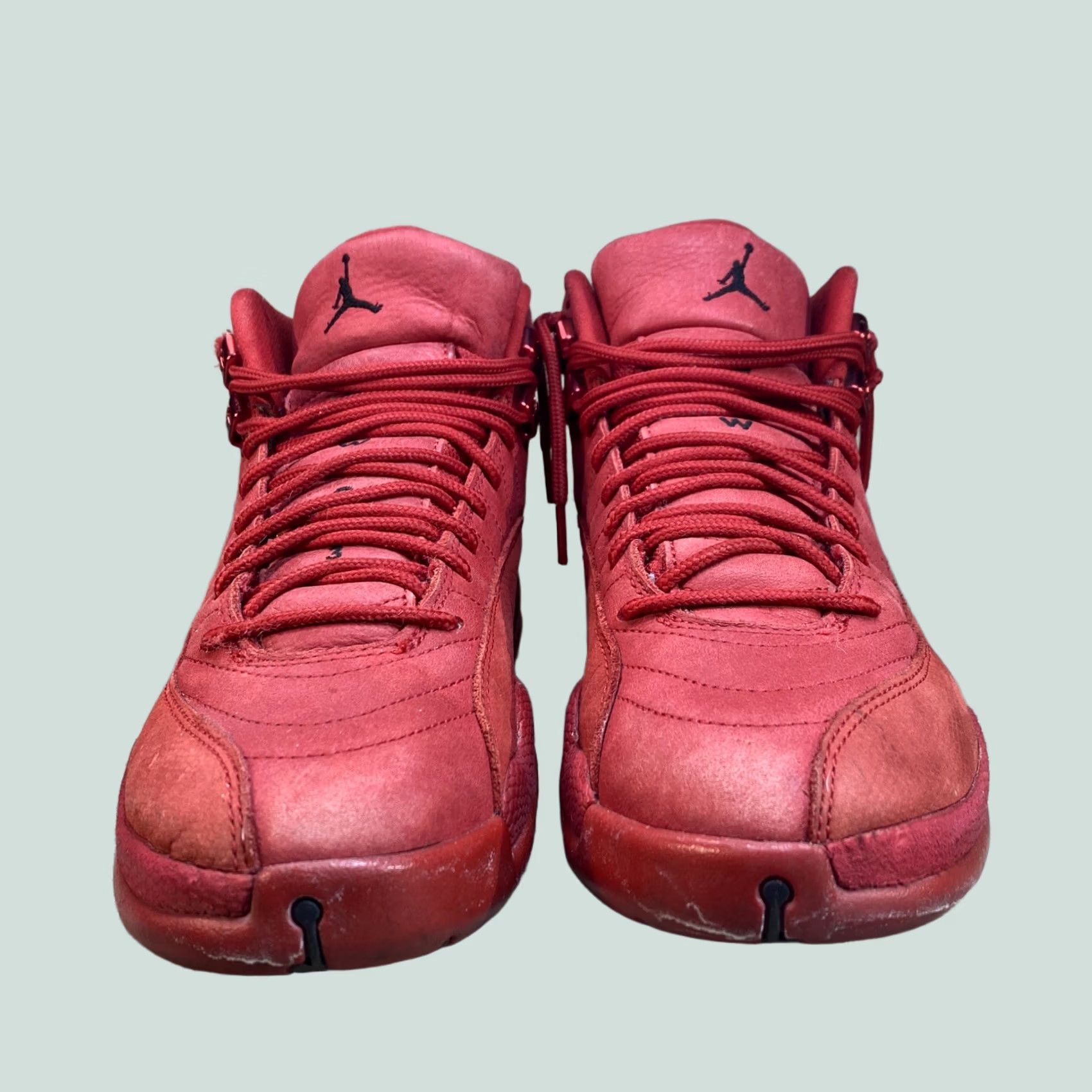 Jordan Brand Nike Air Jordan 12 XII Retro Gym Red 2018 Size 8 130690-601 Men Basketball Shoes Suede Outsole 12 Retro Size US 8 / EU 41 - 1 Thumbnail