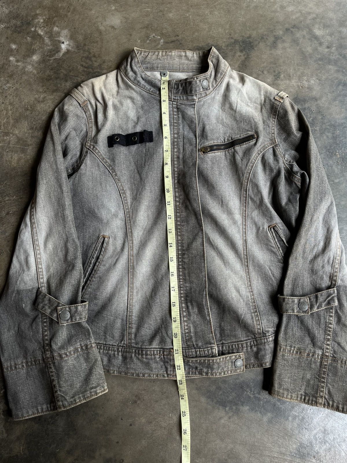 14th Addiction JAPANESE UNITEDPALETTE DENIM JACKET BONDAGE BIKERS JEANS Size US M / EU 48-50 / 2 - 10 Thumbnail