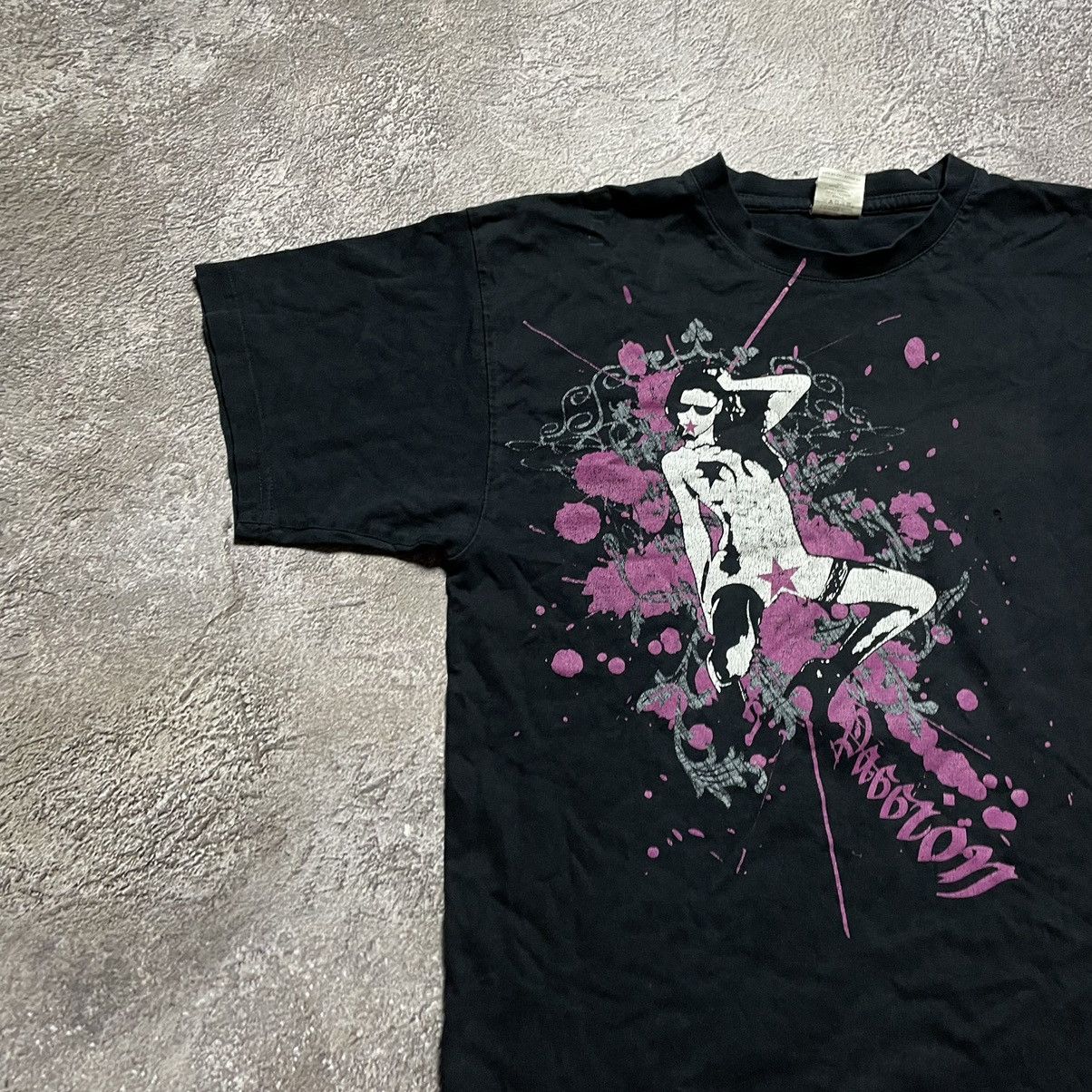 Vintage Vintage 90s Graphic Tee Sun Faded Goth Aesthetic Black M Size US M / EU 48-50 / 2 - 2 Thumbnail