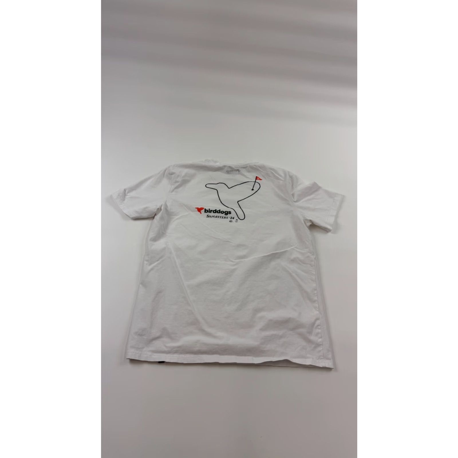 Vintage Birddogs Graphic Print Golf Shirt Mens Medium White Short Sleeve Tee Outdoor Size US M / EU 48-50 / 2 - 2 Thumbnail