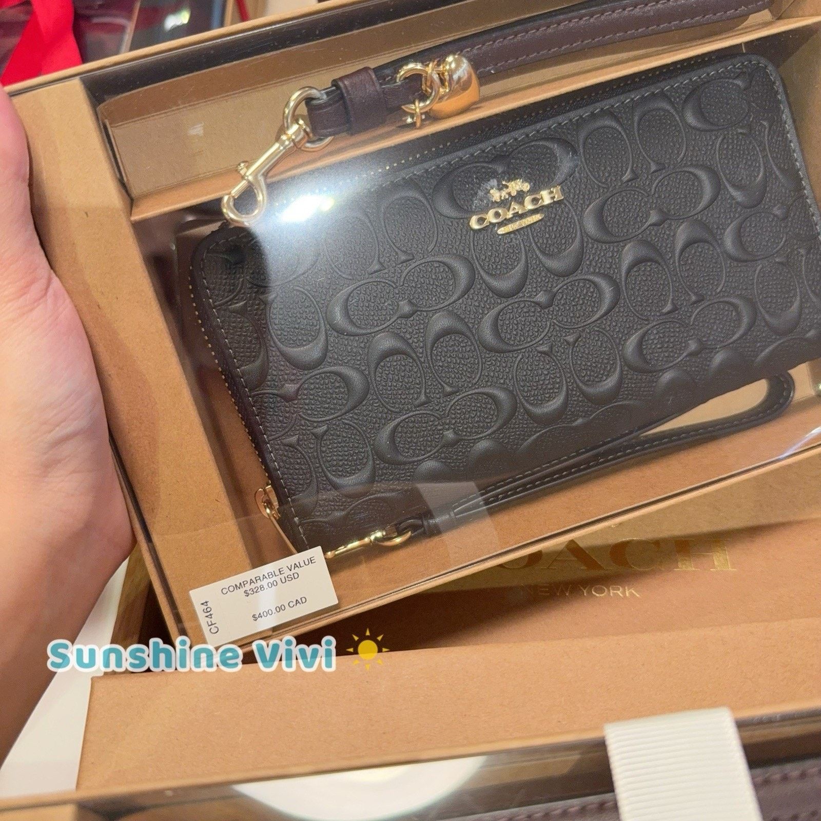 Coach NWT COACH CF464 Boxed Long Zip Around Wallet Leather Size ONE SIZE - 5 Thumbnail