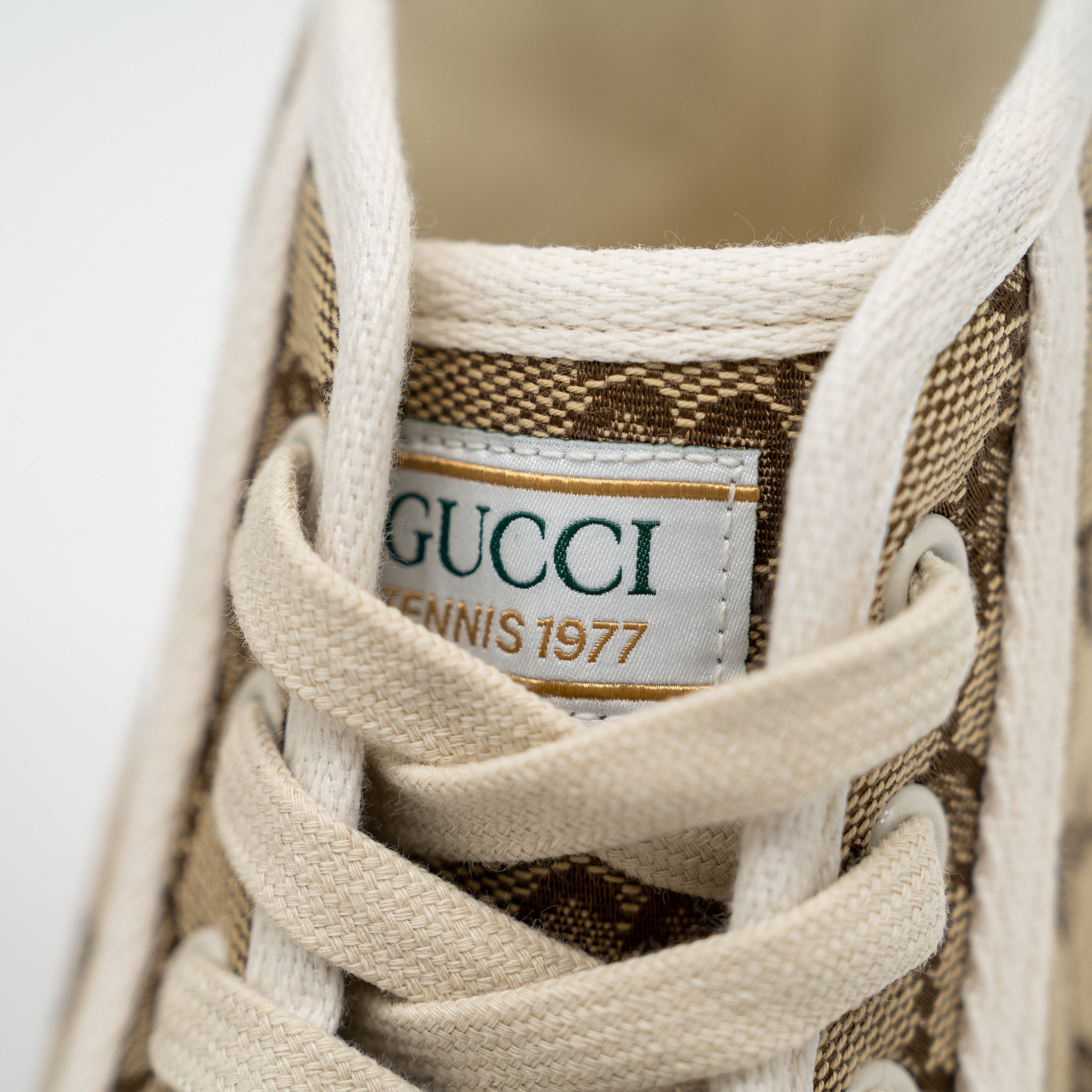 Gucci Gucci Tennis Platform GG Canvas Beige Brown Sneakers High Size US 11 / EU 44 - 8 Thumbnail