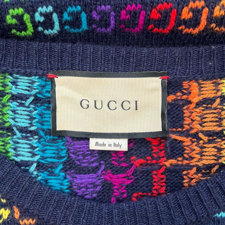 Gucci Gucci Rainbow neon wool sweater 2503-Nextarrow Size US XL / EU 56 / 4 - 6 Thumbnail