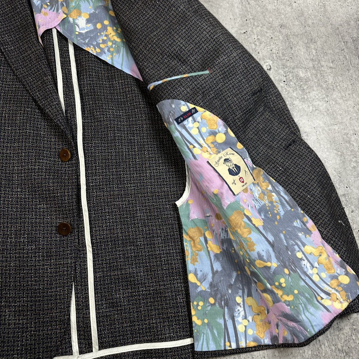 Savile Row Savile Row by Club of Gents Slim Fit Wool Linen Sport Blazer Size 50R - 10 Thumbnail