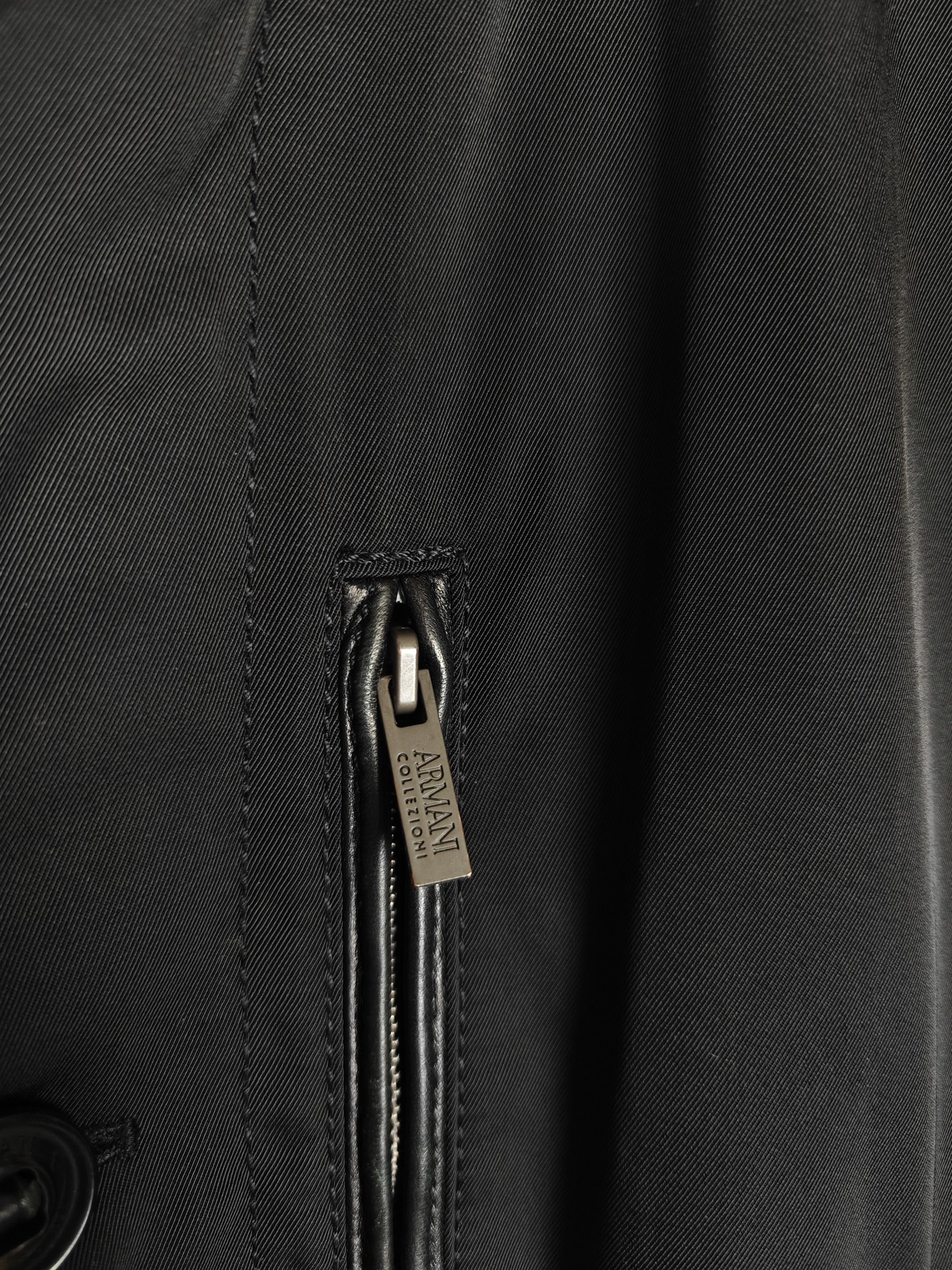 Armani Collezioni Armani Collezioni Jacket Water Repellent Black size 50 Size US L / EU 52-54 / 3 - 7 Thumbnail