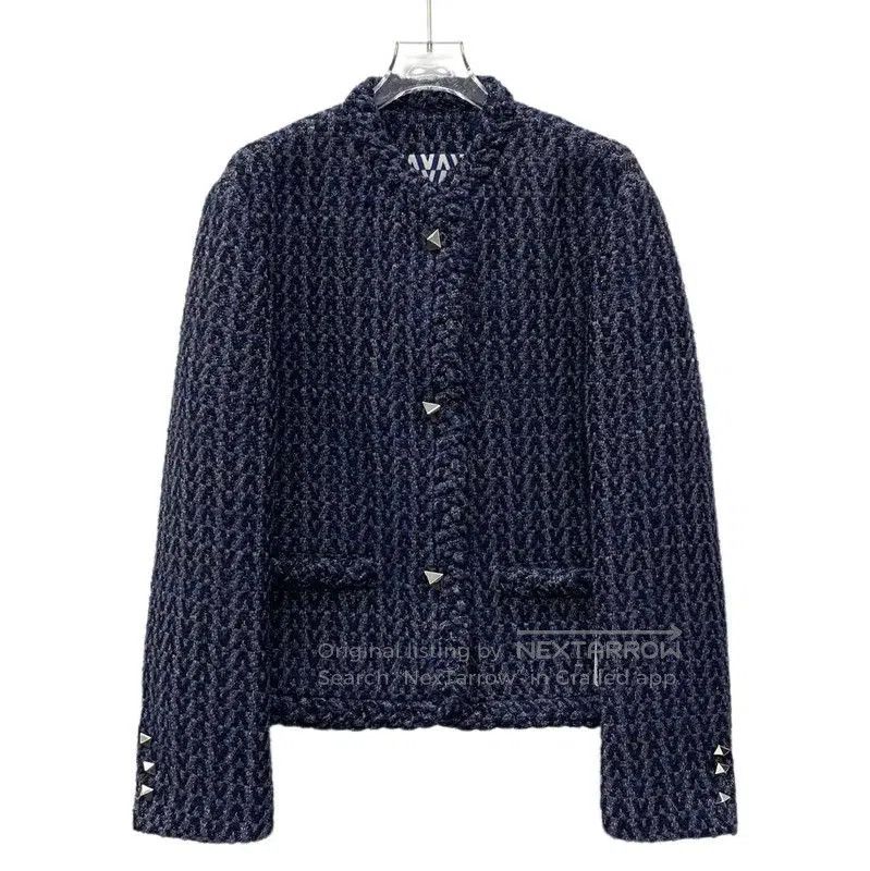 Valentino Valentino Women's Mid Blue Wool Jacket . Size M / US 6-8 / IT 42-44 - 1 Thumbnail