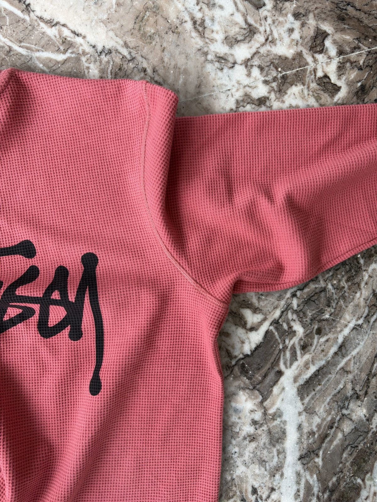 Stussy Stüssy Long Sleeve Thermal shirt with a waffle knit Size US M / EU 48-50 / 2 - 4 Thumbnail