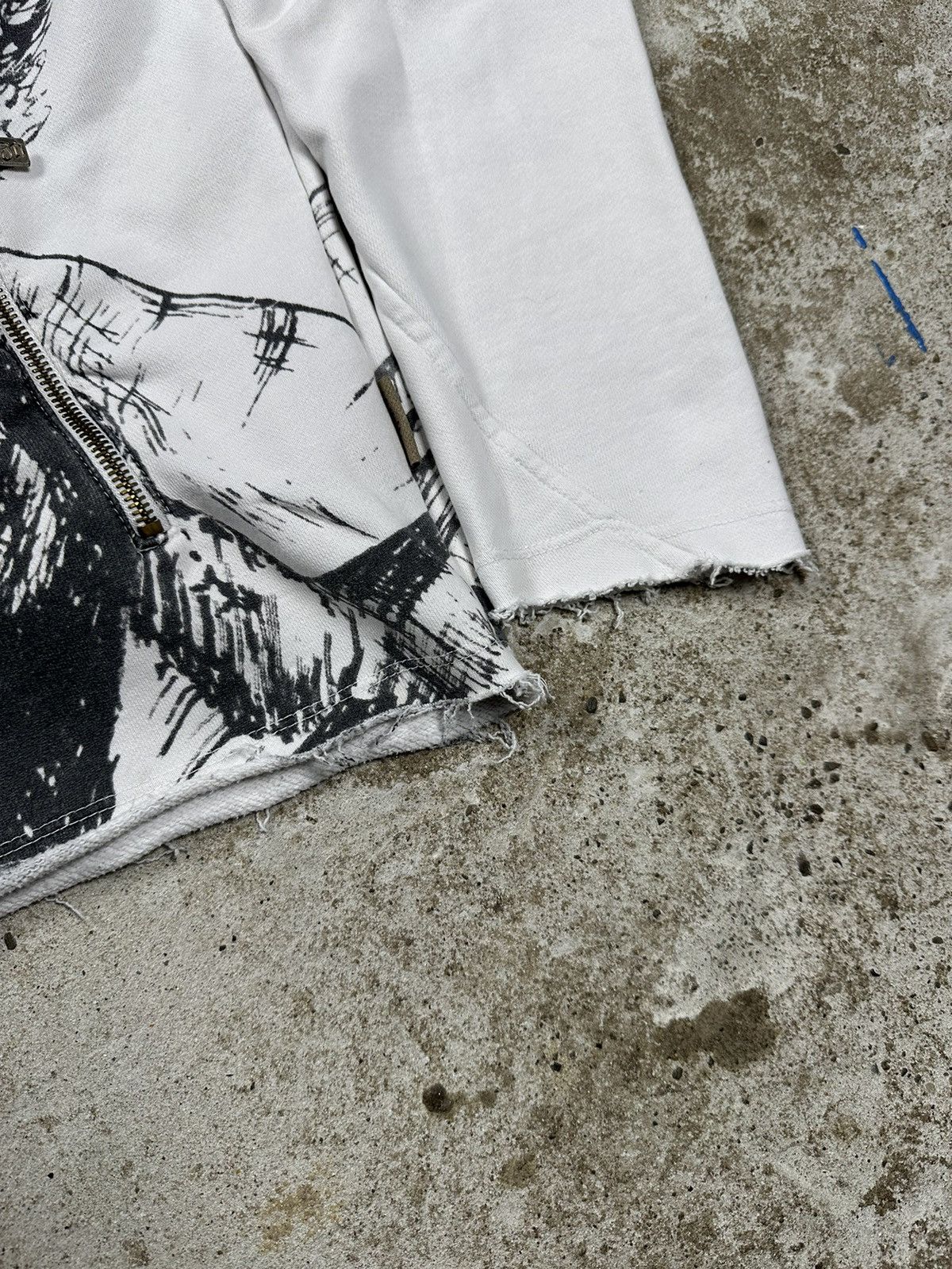Japanese Brand × Vintage Vintage Y2K Yakuza Mafia Screaming Man Hoodie Archive Size US M / EU 48-50 / 2 - 3 Thumbnail