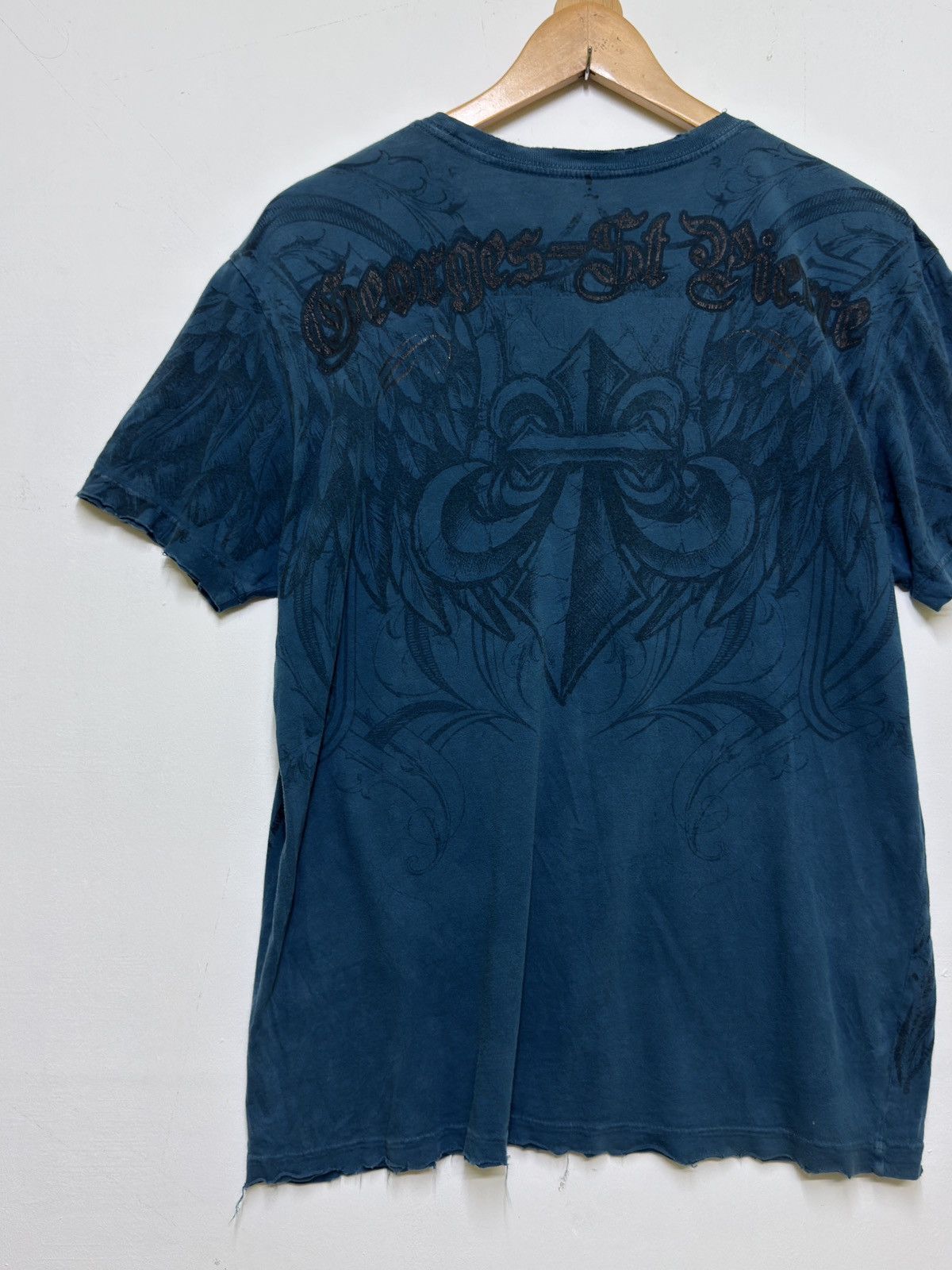 Affliction Affliction x Georges St Pierre Y2K MMA Distressed Tee Size US M / EU 48-50 / 2 - 9 Thumbnail