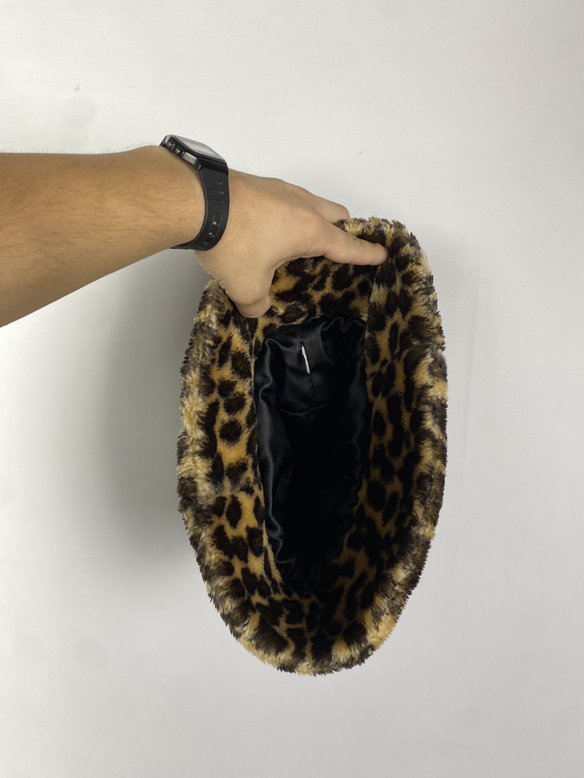 Hysteric Glamour × Japanese Brand Y2K Leopard Panama Vintage Fuzzy Hat Mohair Size ONE SIZE - 4 Thumbnail