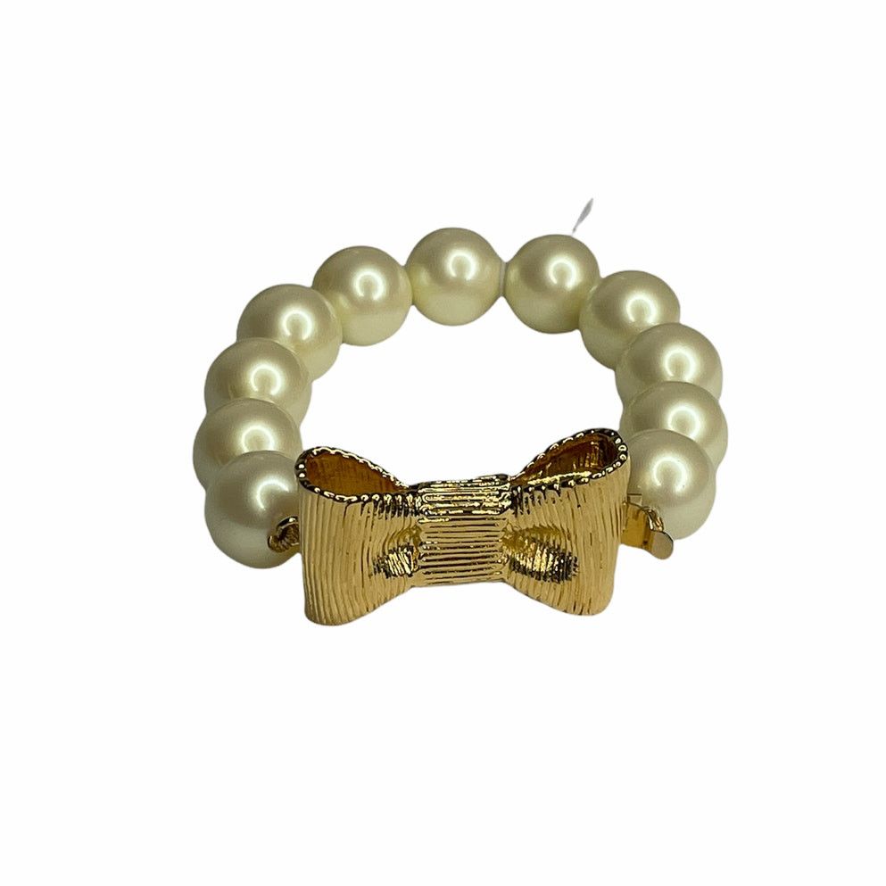 Kate Spade Kate Spade All Wrapped Up In pearls Bracelet Cream / Gold Size ONE SIZE - 1 Thumbnail