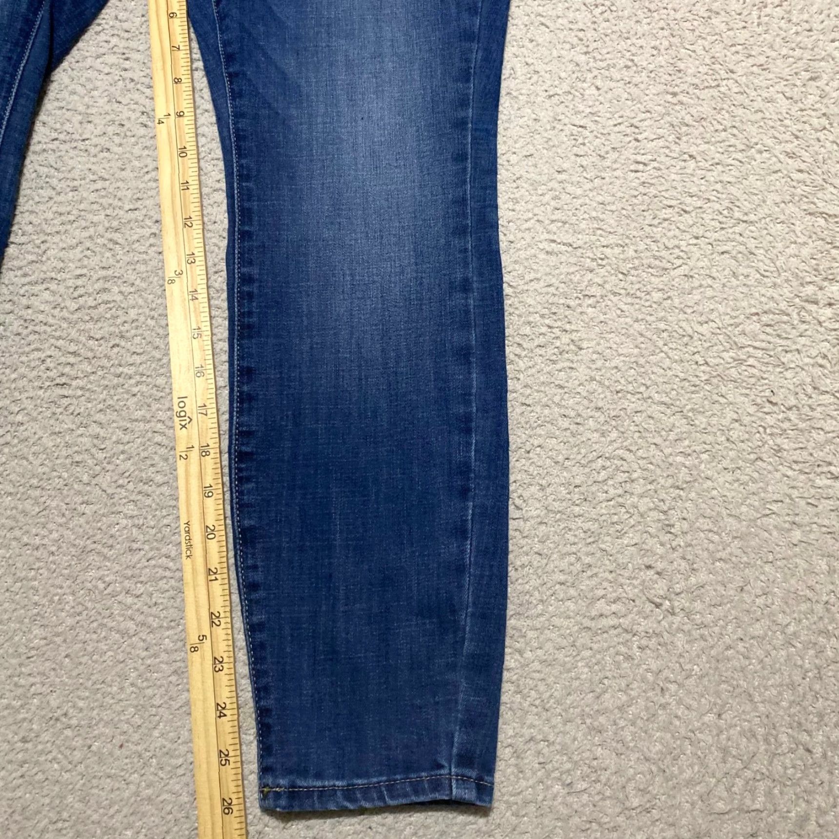 Lucky Brand Lucky Brand Womens 8 Jeans Blue Denim Medium Wash Ava Mid Rise Skinny Leg Size 30" / US 8 / IT 44 - 6 Thumbnail