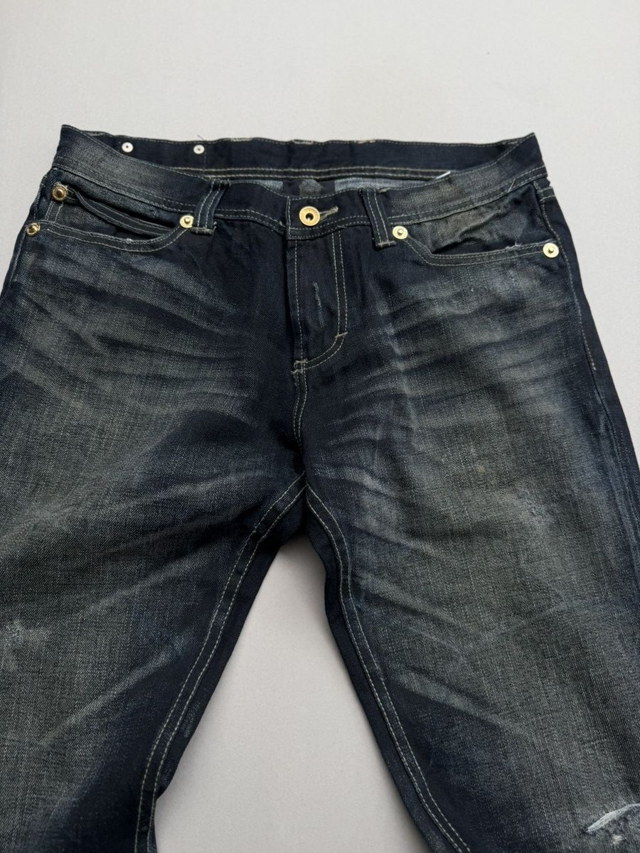 Japanese Brand SEMANTIC DESIGN lace up flare jeans Size US 31 - 3 Thumbnail