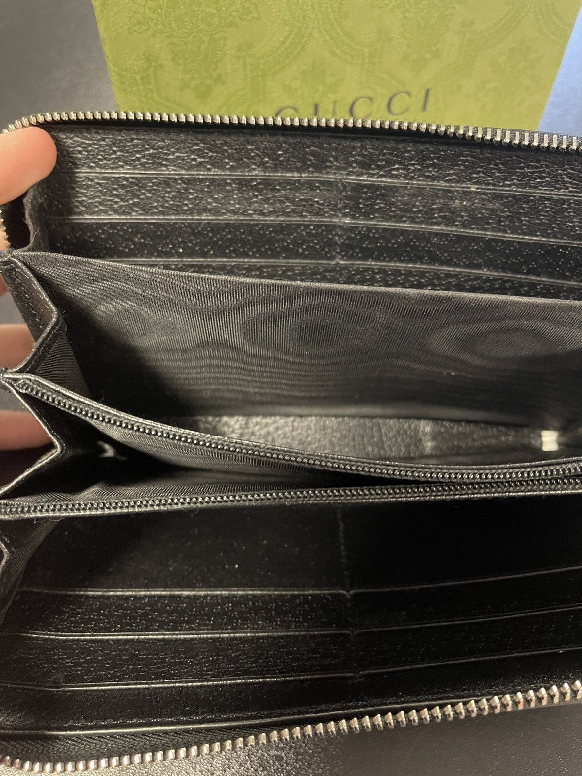 Gucci Gucci Logo Off The Grid Long Wallet Nylon/Leather Black Size ONE SIZE - 12 Thumbnail