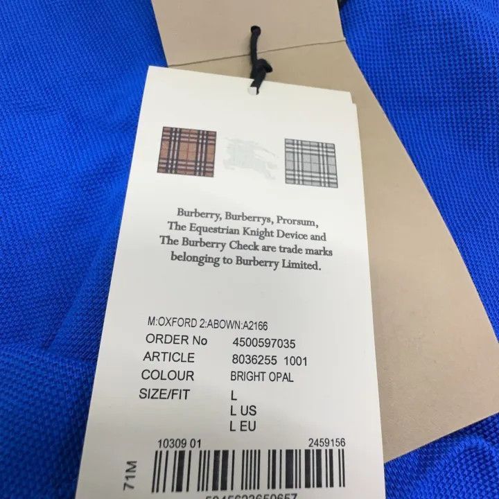 Burberry Burberry Burberry SS23 Logo Embroidered Polo Shirt-2507 Size US L / EU 52-54 / 3 - 8 Thumbnail