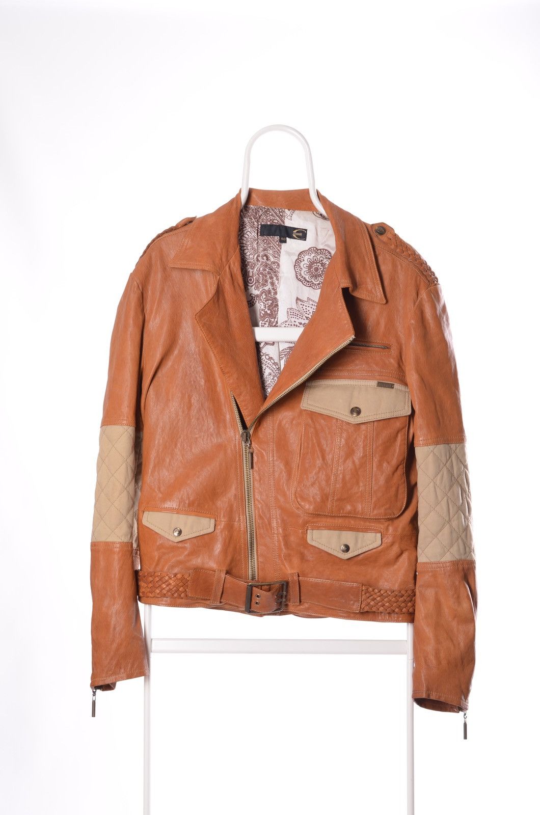 Just Cavalli Just Cavalli Perfecto Leather Aviator Jacket size M Size US M / EU 48-50 / 2 - 1 Thumbnail