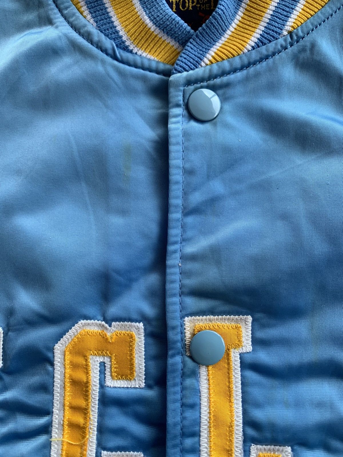 Vintage Vintage Blue Satin UCLA Bruins Bomber Jacket Size US M / EU 48-50 / 2 - 4 Thumbnail