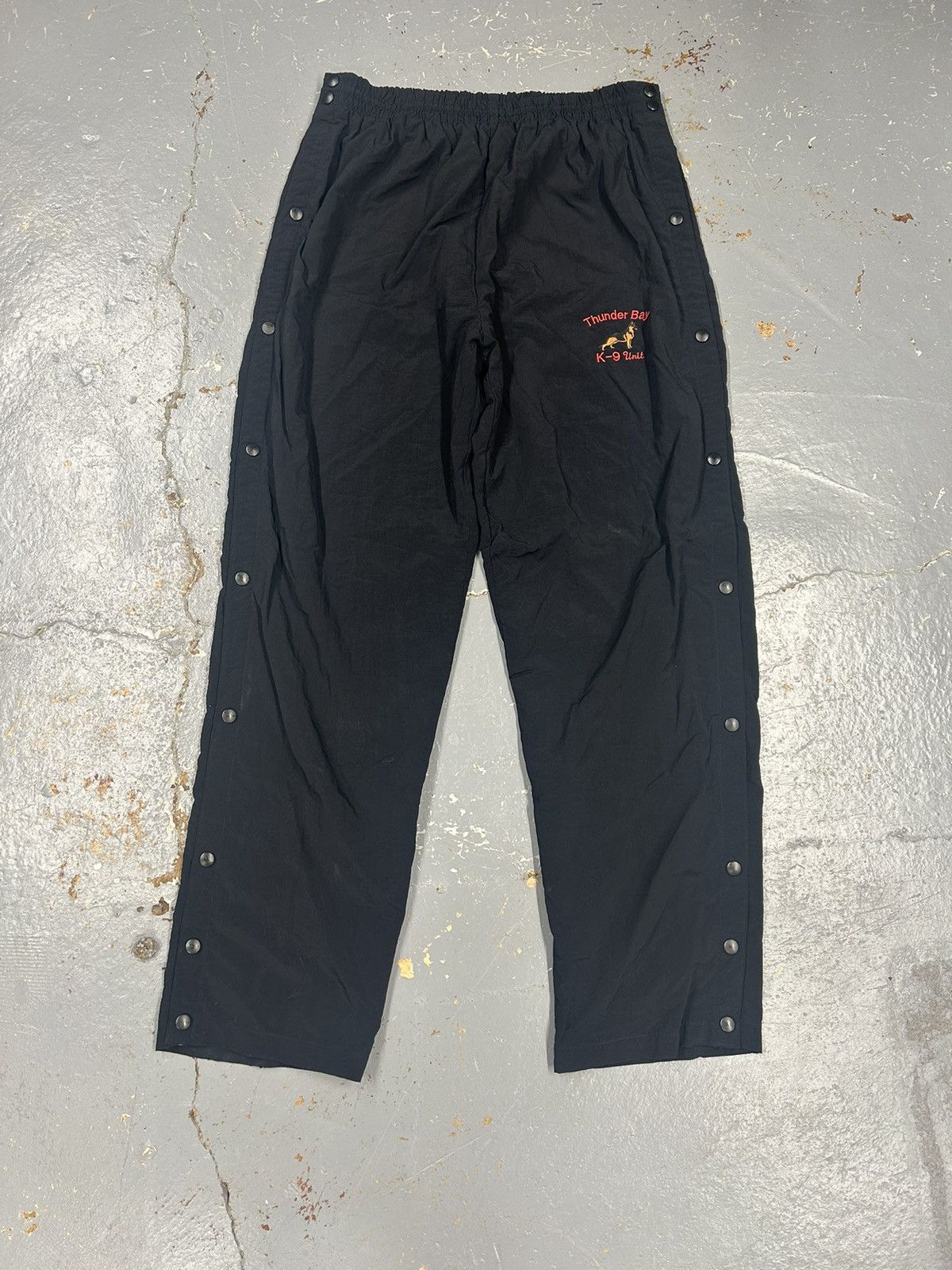Vintage Crazy Vintage Y2K Essential Black Tearaway Trackpant Joggers Size US 30 / EU 46 - 1 Thumbnail