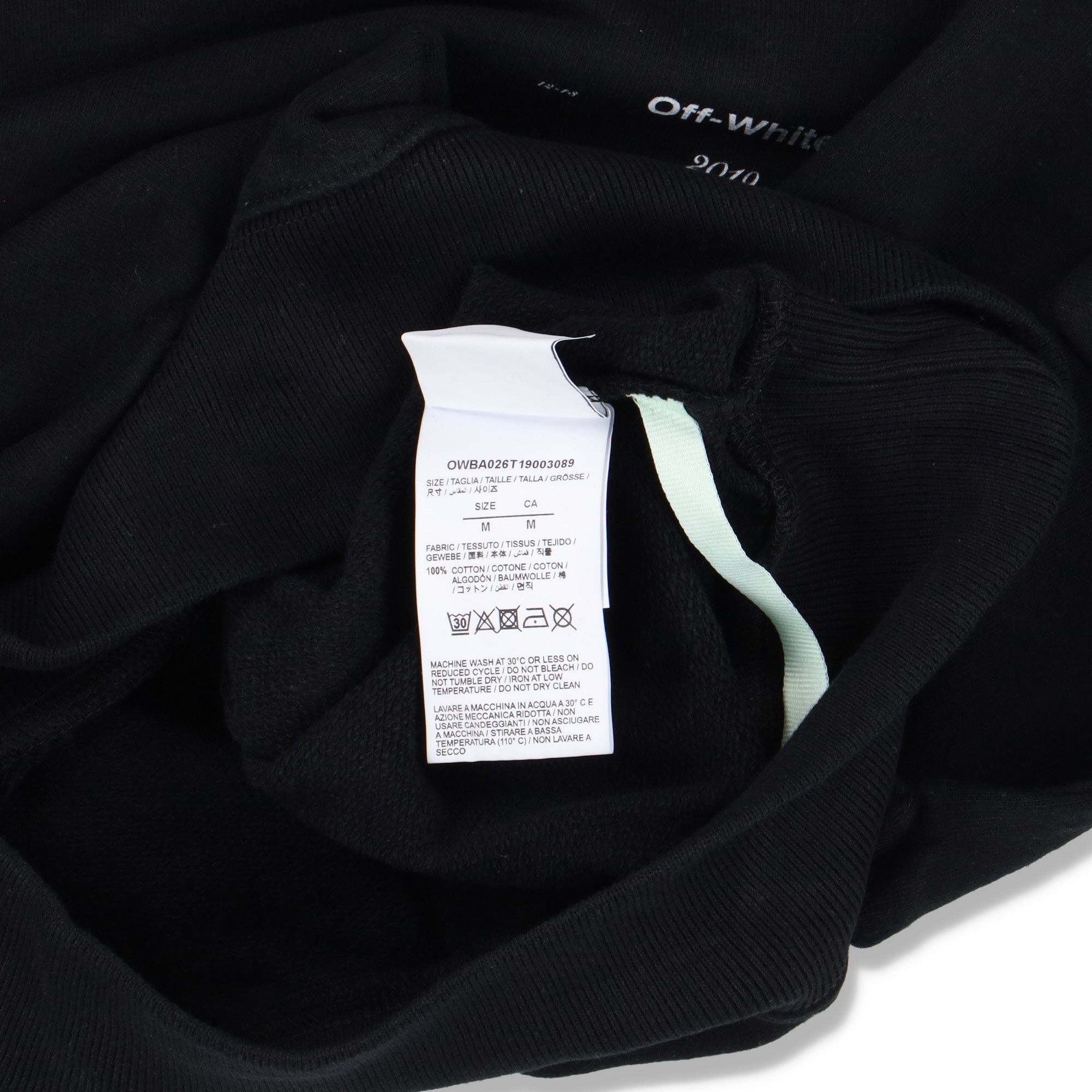 Off-White Black Special Edition Racing Arrows Logo Sweatshirt Size M / US 6-8 / IT 42-44 - 4 Thumbnail