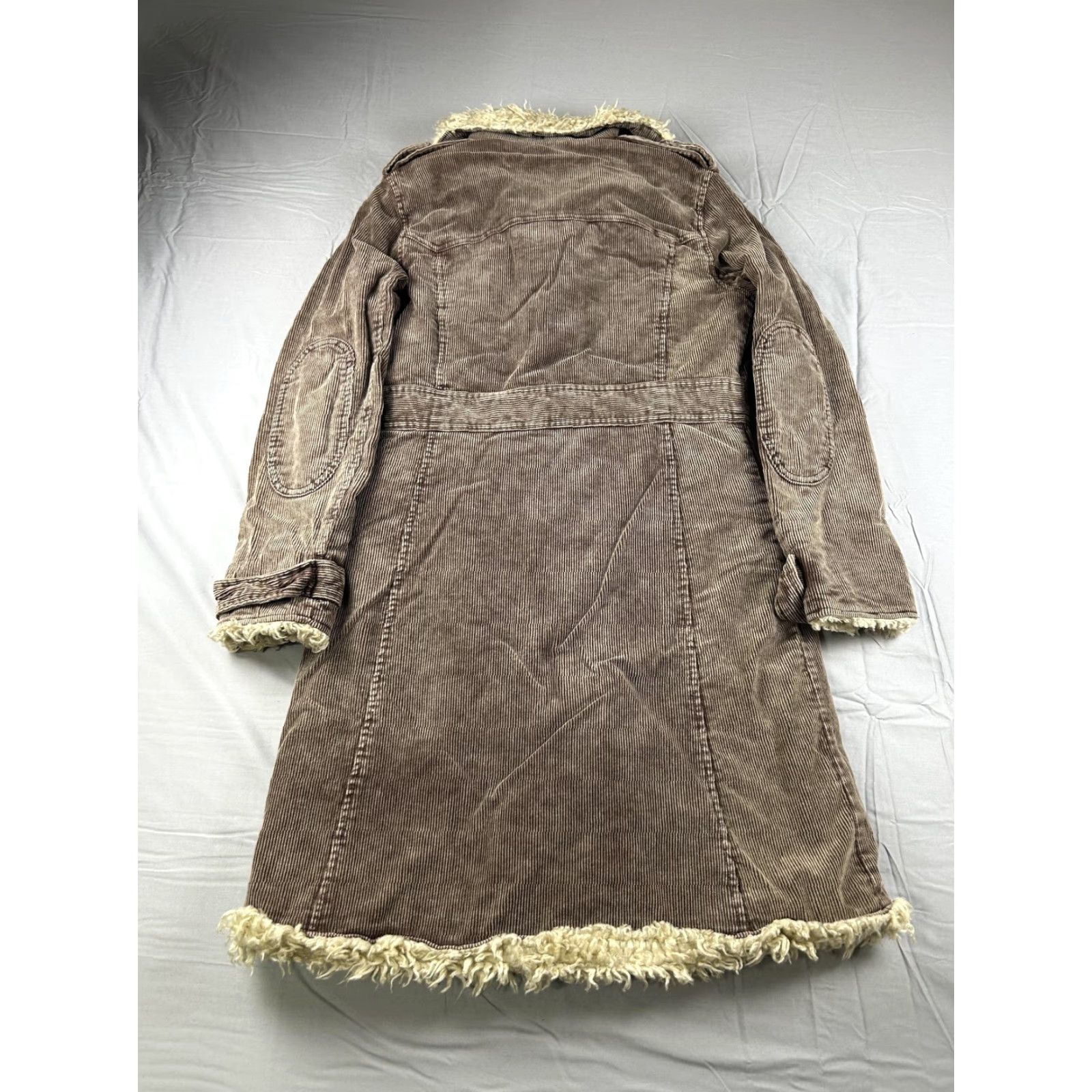 Steve Madden VINTAGE Steve Madden Coat Womens Small Brown Corduroy Sherpa Western 90s yoke Size S / US 4 / IT 40 - 3 Thumbnail