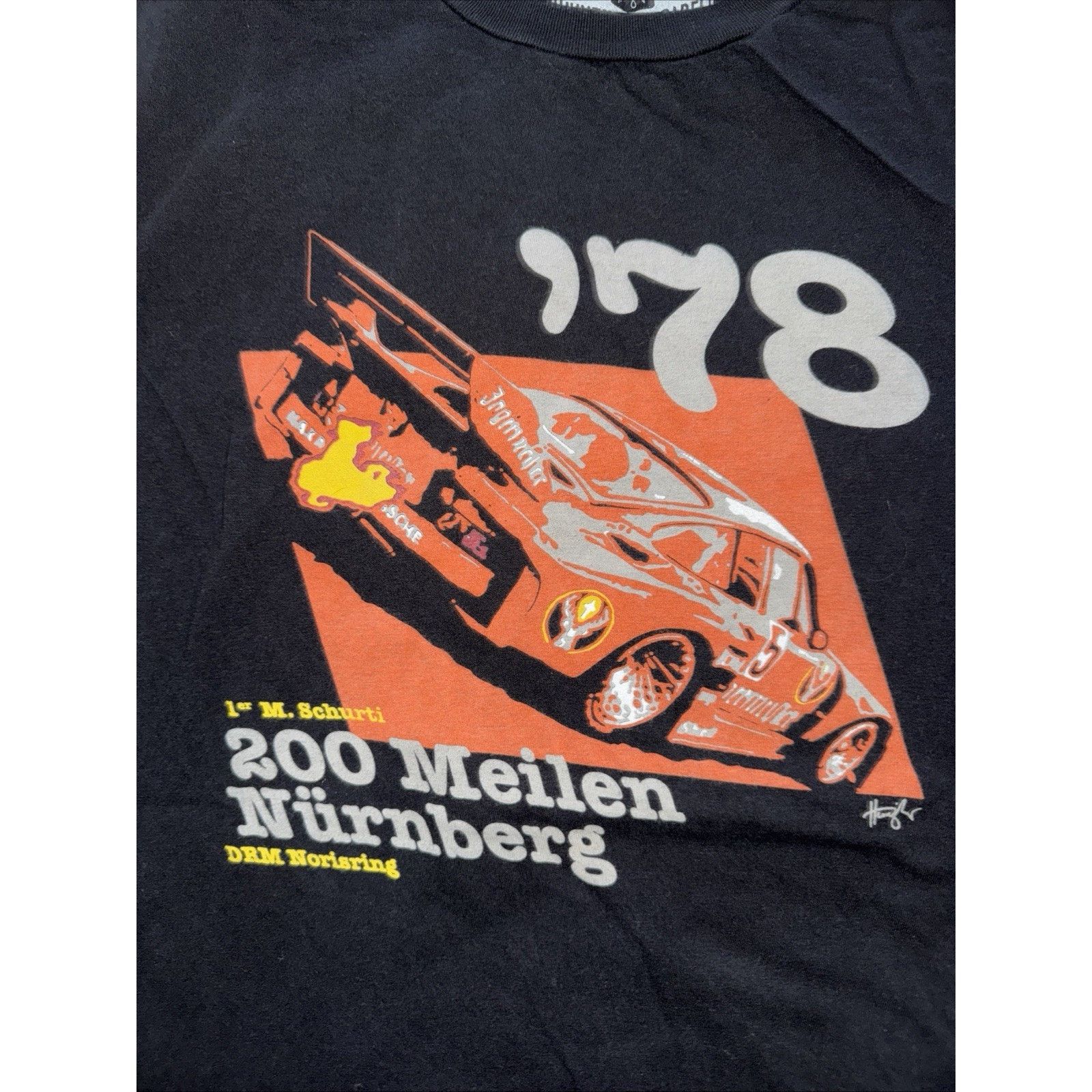Band Tees × Porsche Design Hunziker Apparel Porsche T-Shirt Black Medium 19x26 Size US M / EU 48-50 / 2 - 2 Thumbnail