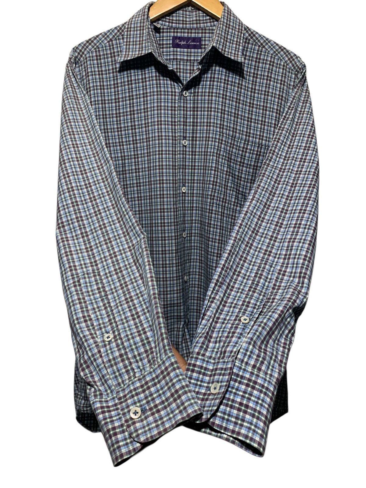 Ralph Lauren Purple Label Ralph lauren Purple Label checkered shirt Size US M / EU 48-50 / 2 - 6 Thumbnail