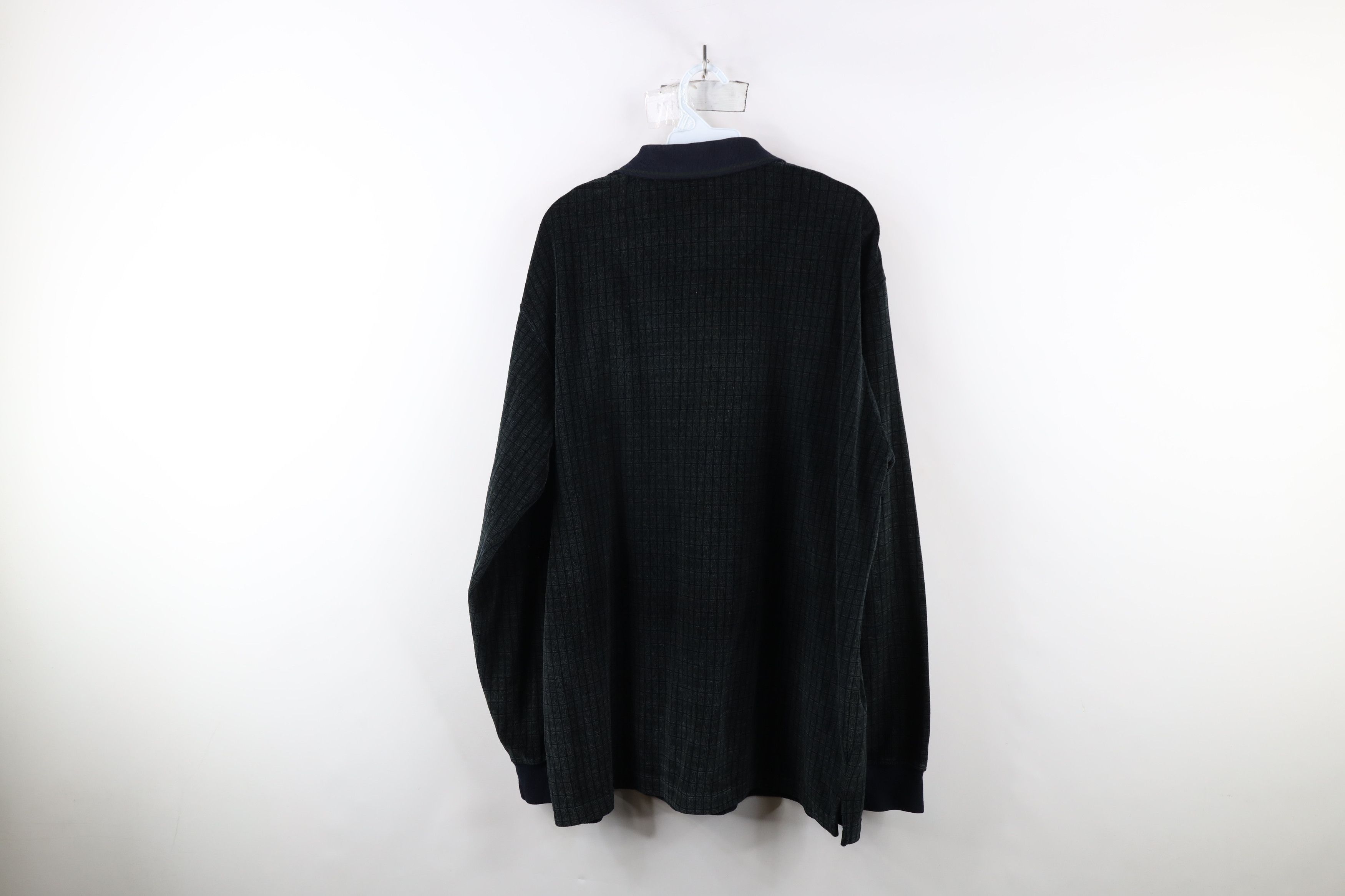 Vintage Vintage 90s Streetwear Geometric Long Sleeve Rugby Polo Size US L / EU 52-54 / 3 - 7 Thumbnail