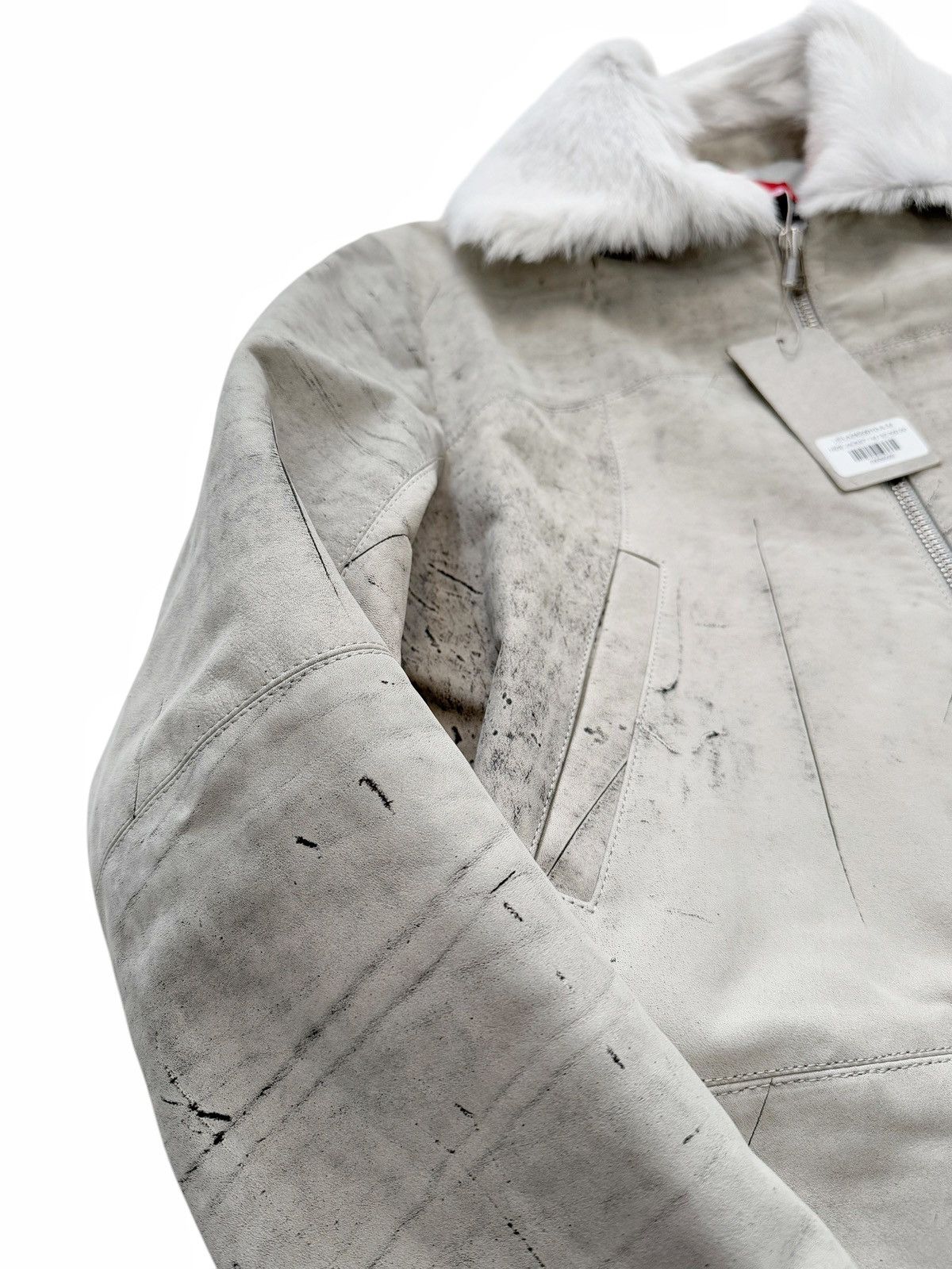 Eckhaus Latta Hide Fur Faded Leather Jacket Size US M / EU 48-50 / 2 - 8 Thumbnail