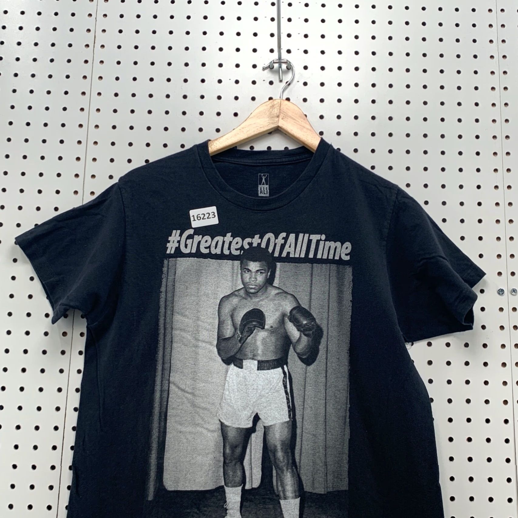 Vintage Muhammed Ali Shirt Black Greatest Of All Time Adult Medium Short Sleeve Boxing Mens Shirt Size US M / EU 48-50 / 2 - 2 Thumbnail