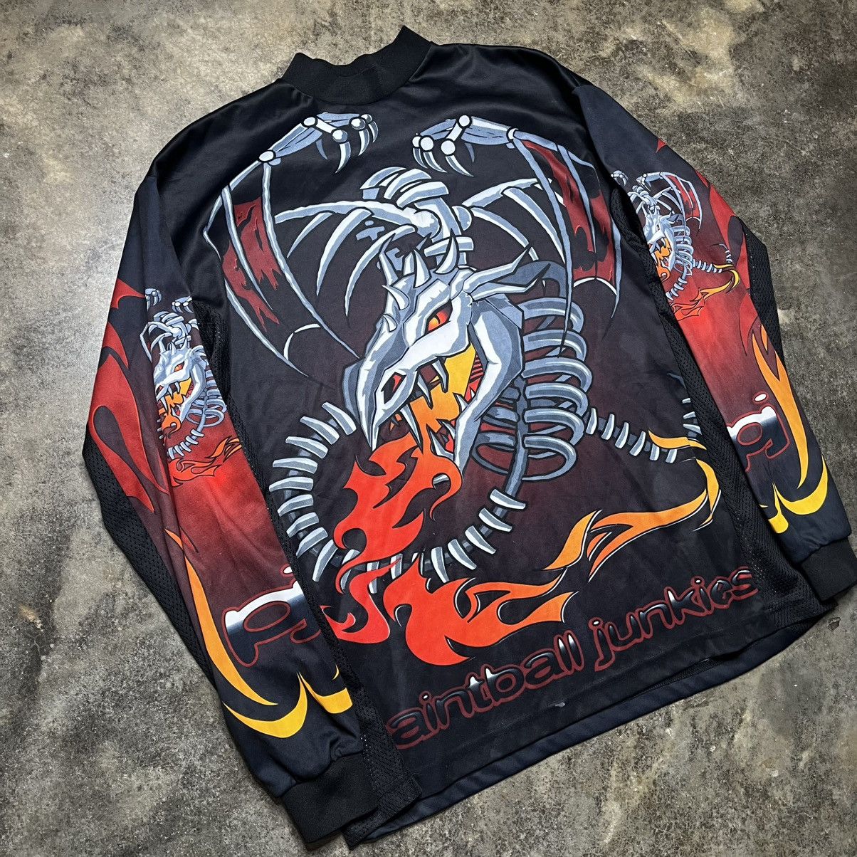 Vintage vintage paintball junkie motorcross longsleeve jersey shirt Size US L / EU 52-54 / 3 - 2 Thumbnail