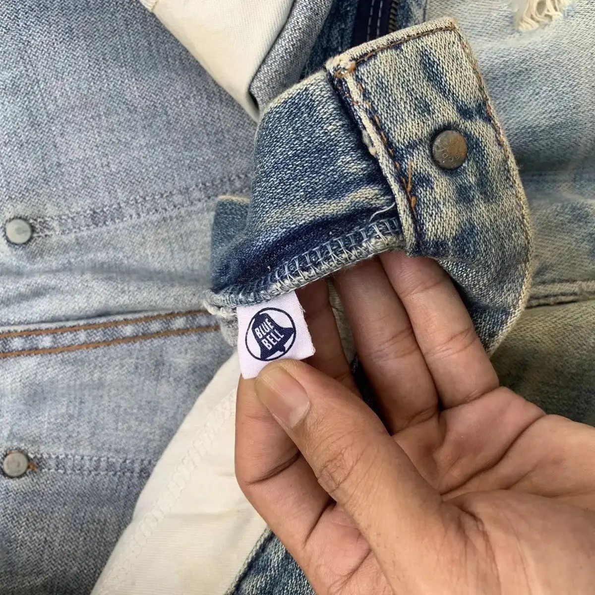Vintage ‼️ SUPER RIPPED‼️ Vtg Maverick By Blue Bell Jean 31x32 Pants Size US 31 - 10 Thumbnail