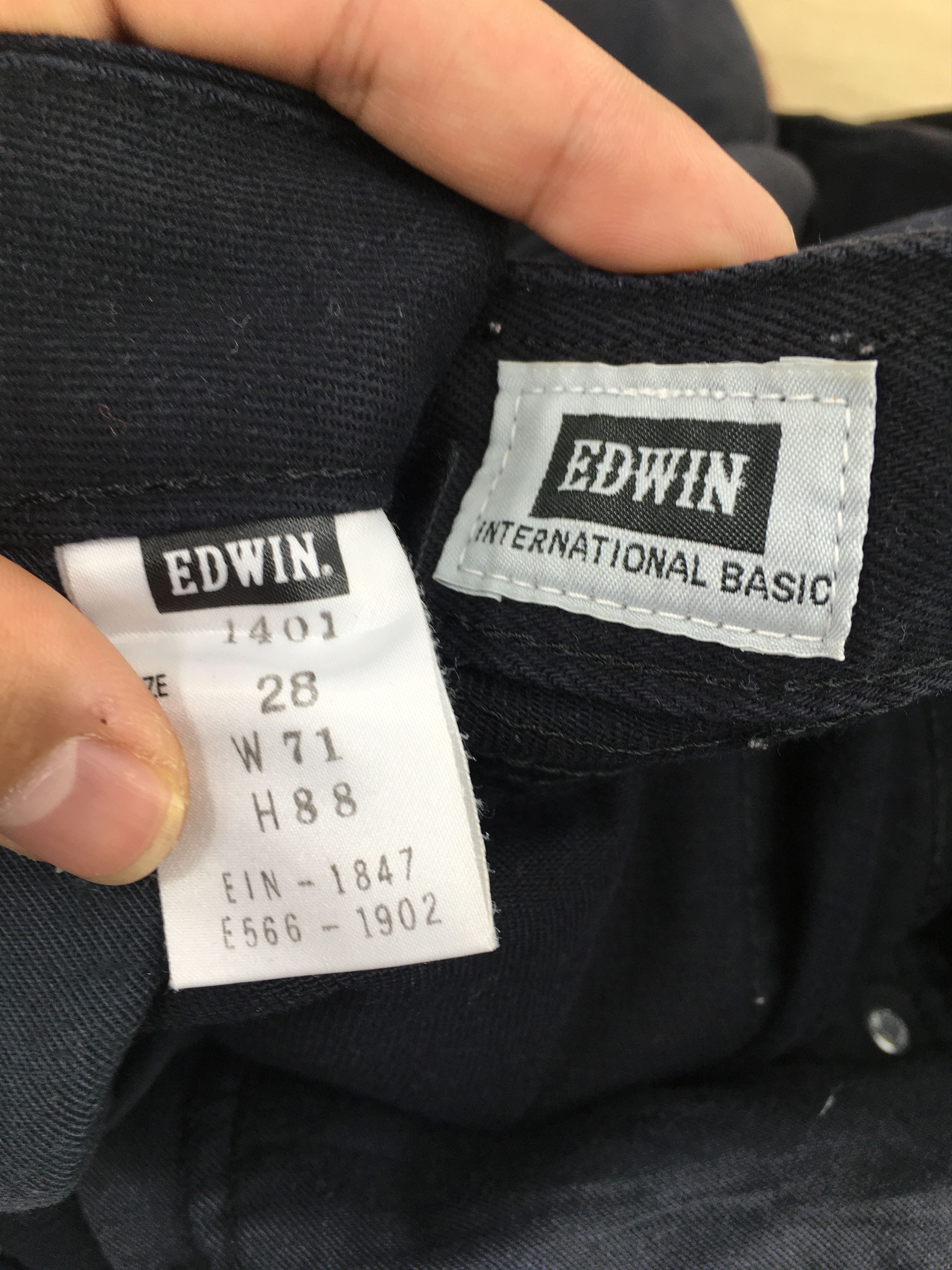 Edwin Size 28x28 Y2K Edwin E Function Japan Black Bootcut Denim Size US 28 / EU 44 - 13 Thumbnail