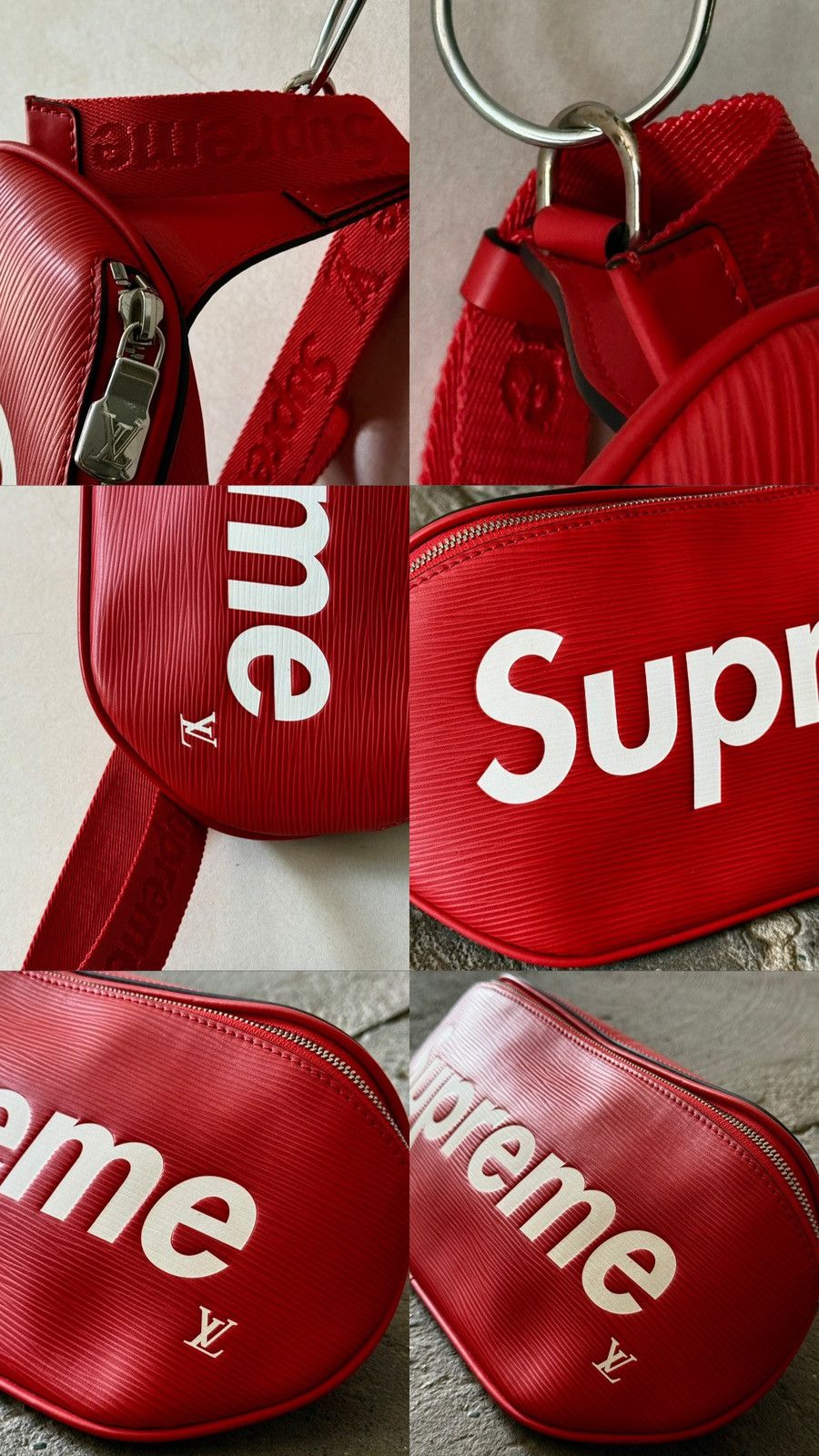 Louis Vuitton × Supreme Louis Vuitton - Supreme - AW17 - Epi Red Bum Bag Size ONE SIZE - 5 Thumbnail