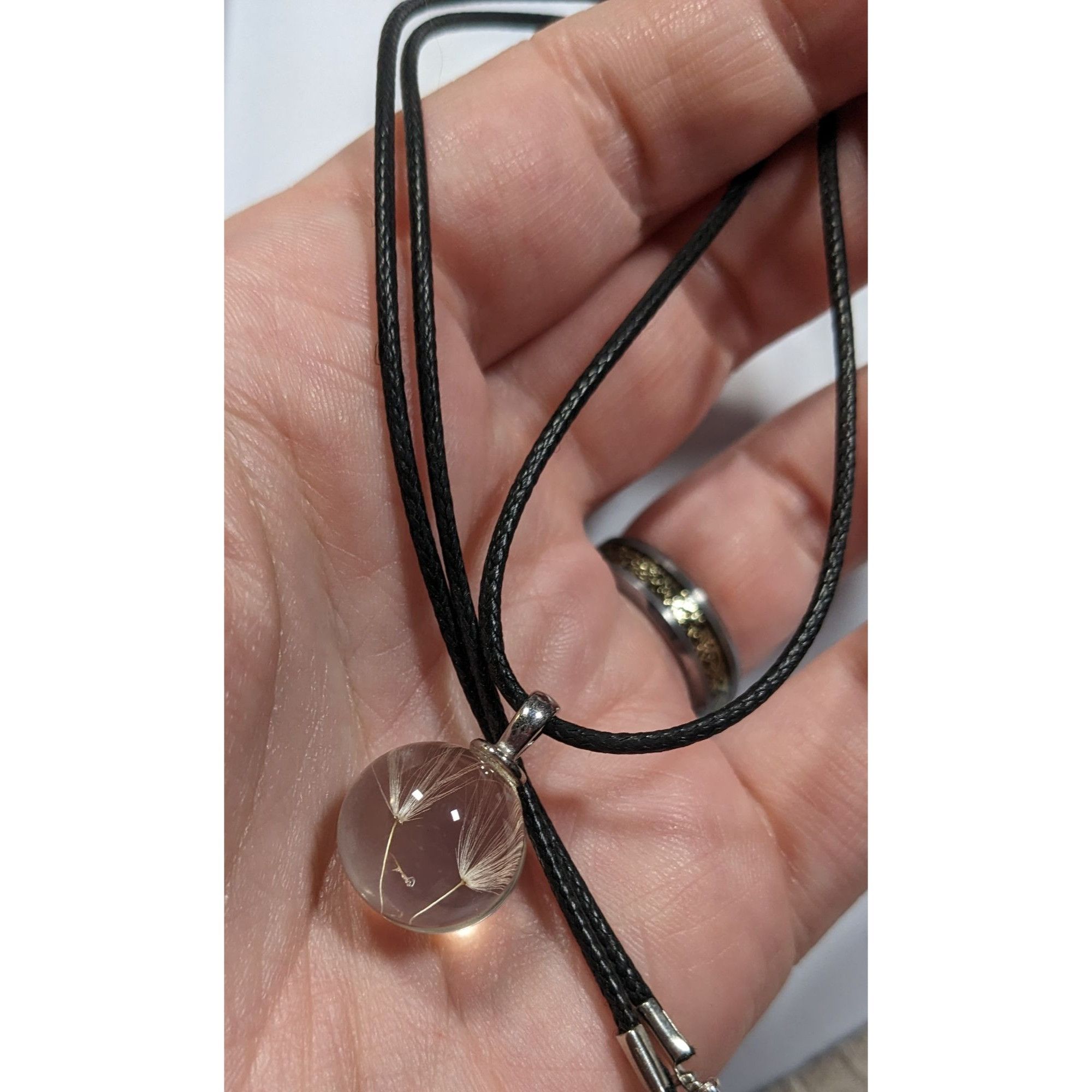 Other Whimsical Encased Dandelion Fluff Pendant Wishing Necklace Size ONE SIZE - 9 Thumbnail