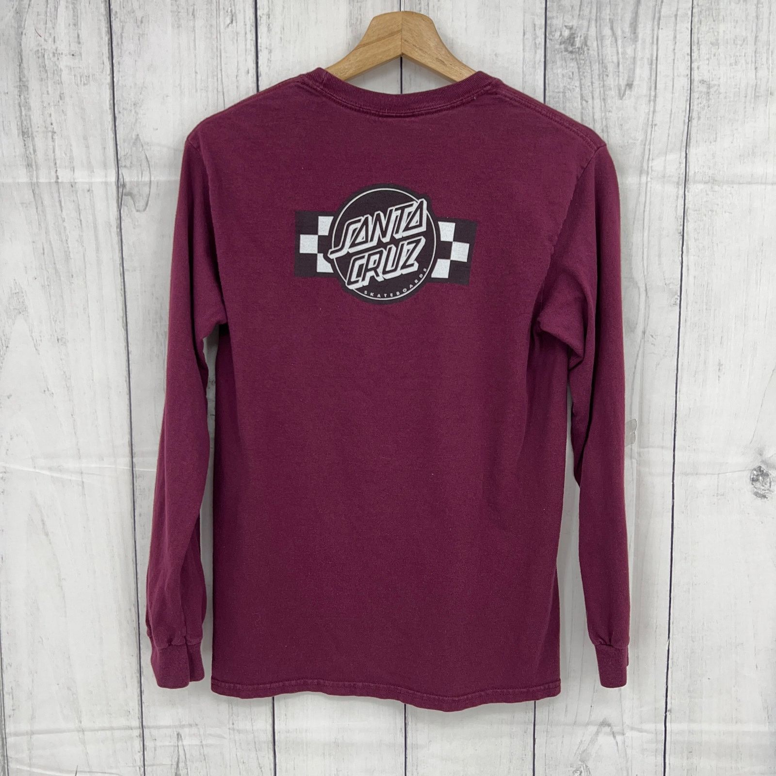 Santa Cruz Skateboards Santa Cruz Skateboard Tee Shirt T-Shirt Burgundy Red SMALL Size US S / EU 44-46 / 1 - 3 Thumbnail