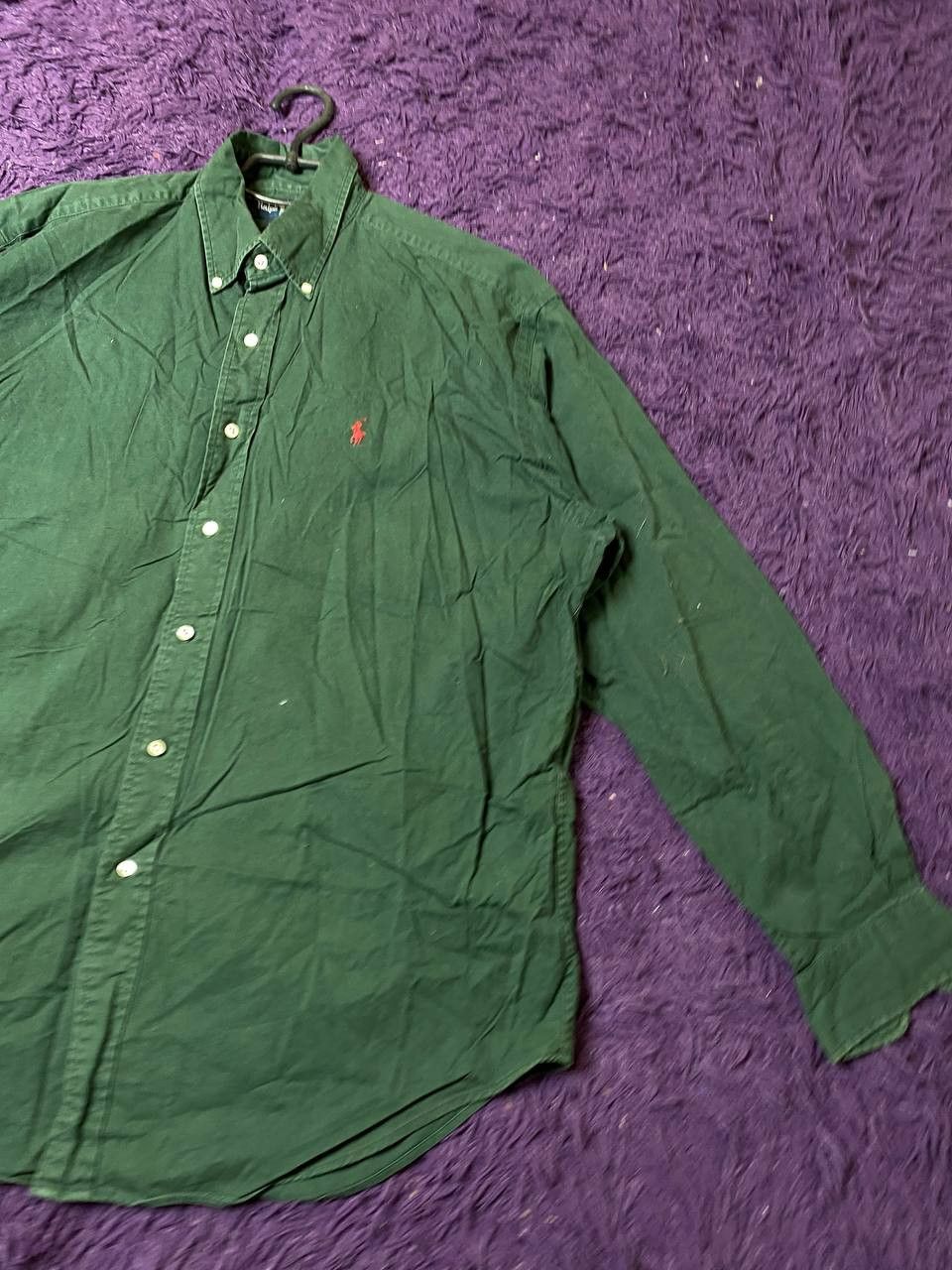 Ralph Lauren Avant-Garde Y2K Ralph Lauren shirt green logo Vintage Size US L / EU 52-54 / 3 - 8 Thumbnail