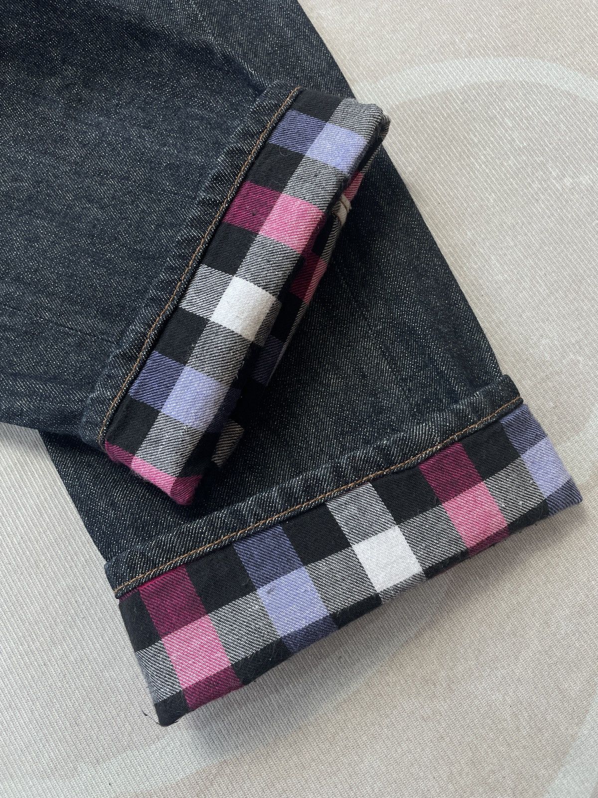Japanese Brand Dominate Handcrafted Double Waist Jeans (P126) Size US 31 - 8 Thumbnail