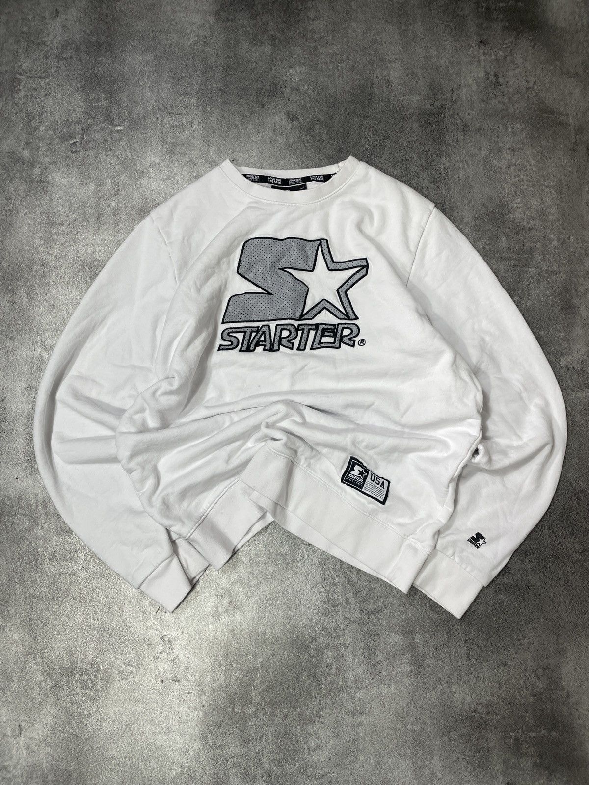 Starter 🔥Offers🔥Starter Vintage Y2K Sweatshirt Spellout Rare Hype Size US M / EU 48-50 / 2 - 1 Thumbnail
