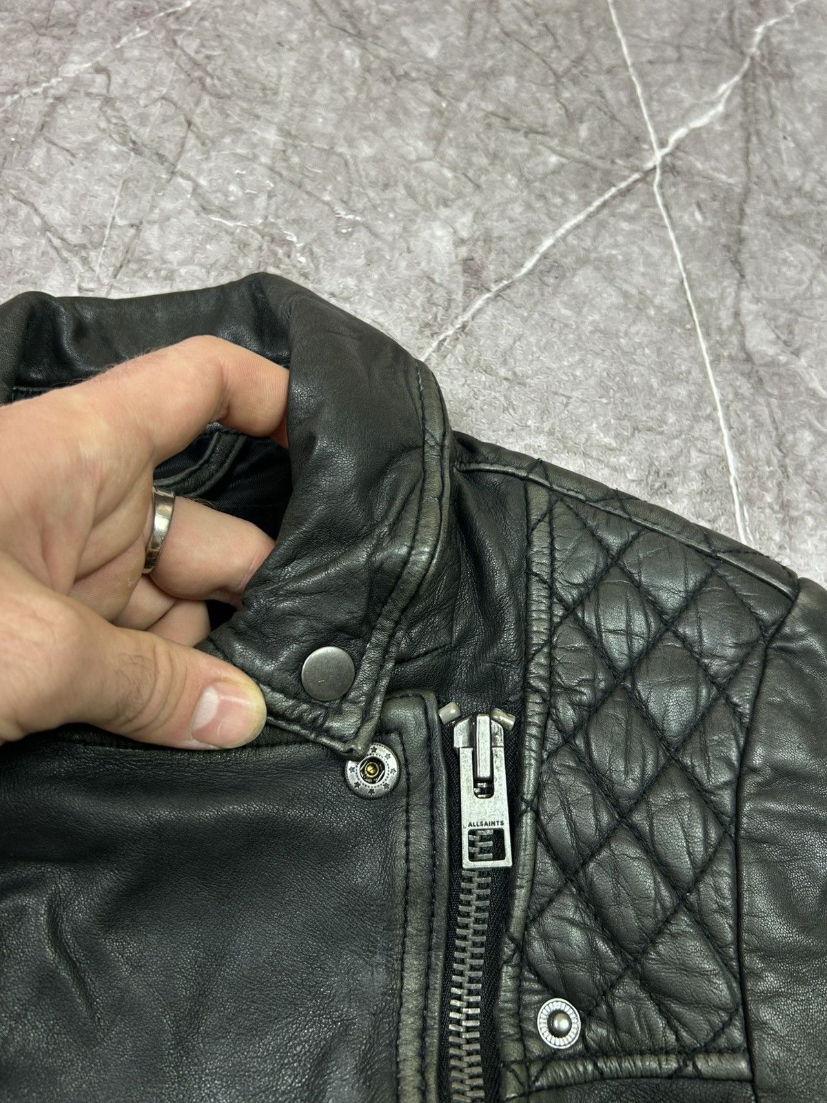 Allsaints Allsaints leather jacket streetwear Size S / US 4 / IT 40 - 8 Thumbnail