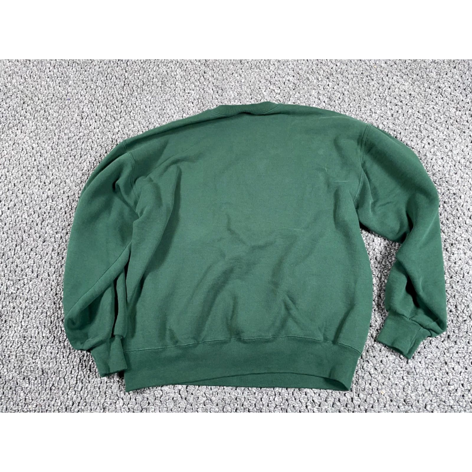 Jerzees VINTAGE Jerzees Sweatshirt Adult Large Green Embroidered Michigan Lola Park Lutheran Size US L / EU 52-54 / 3 - 2 Thumbnail