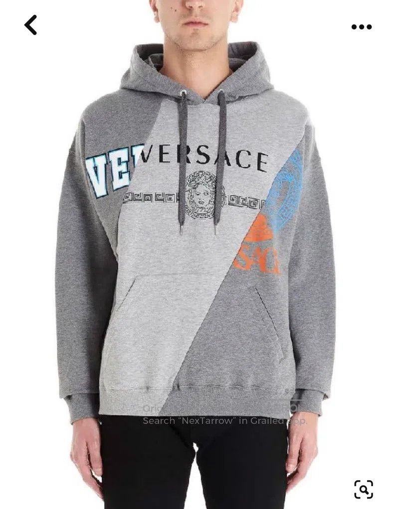 Versace Versace Men's Medusa patchwork hoodie Size US XL / EU 56 / 4 - 8 Thumbnail
